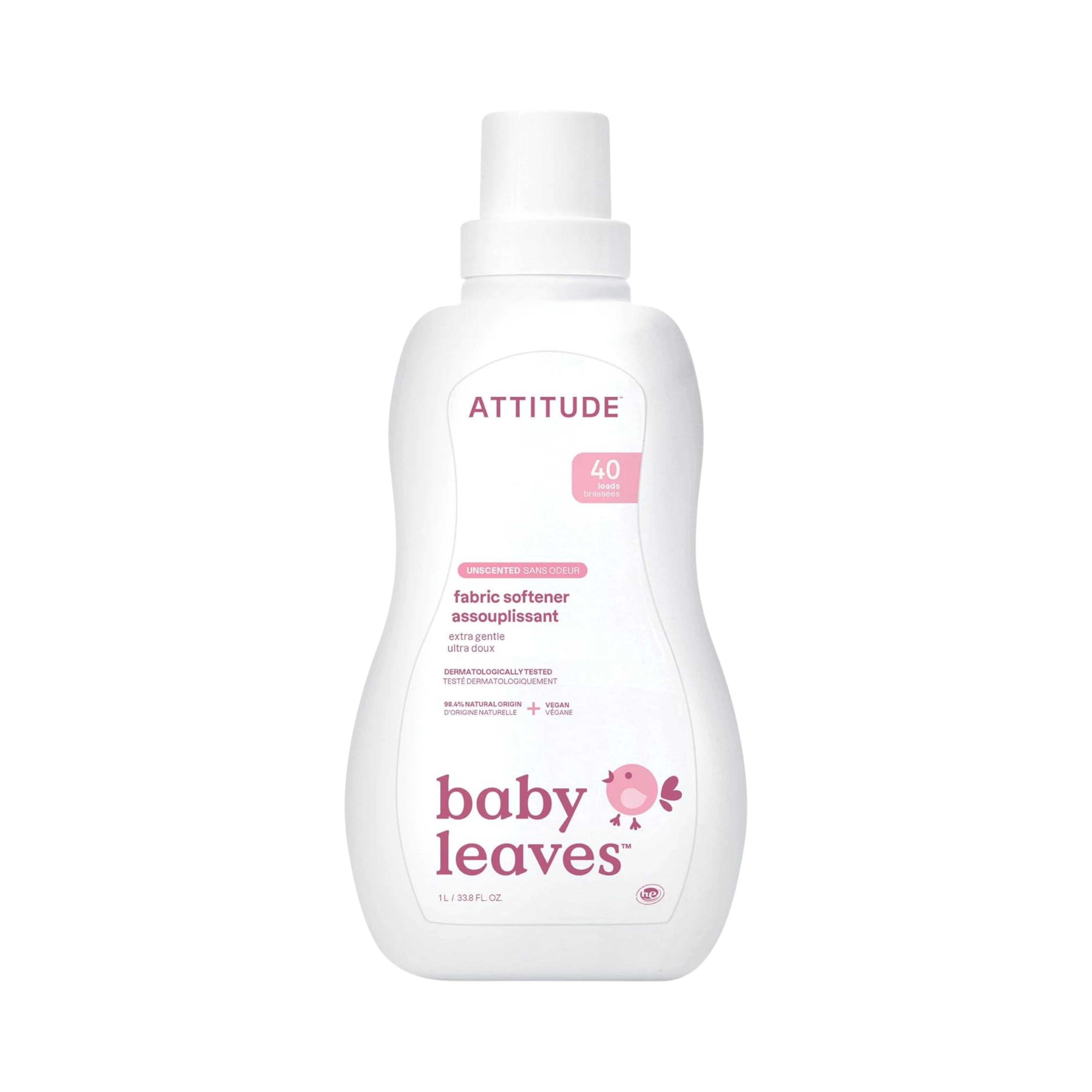 Attitude, Little Ones Fabric Softener Fragrance Free 40 Loads, 33.8 Fl Oz