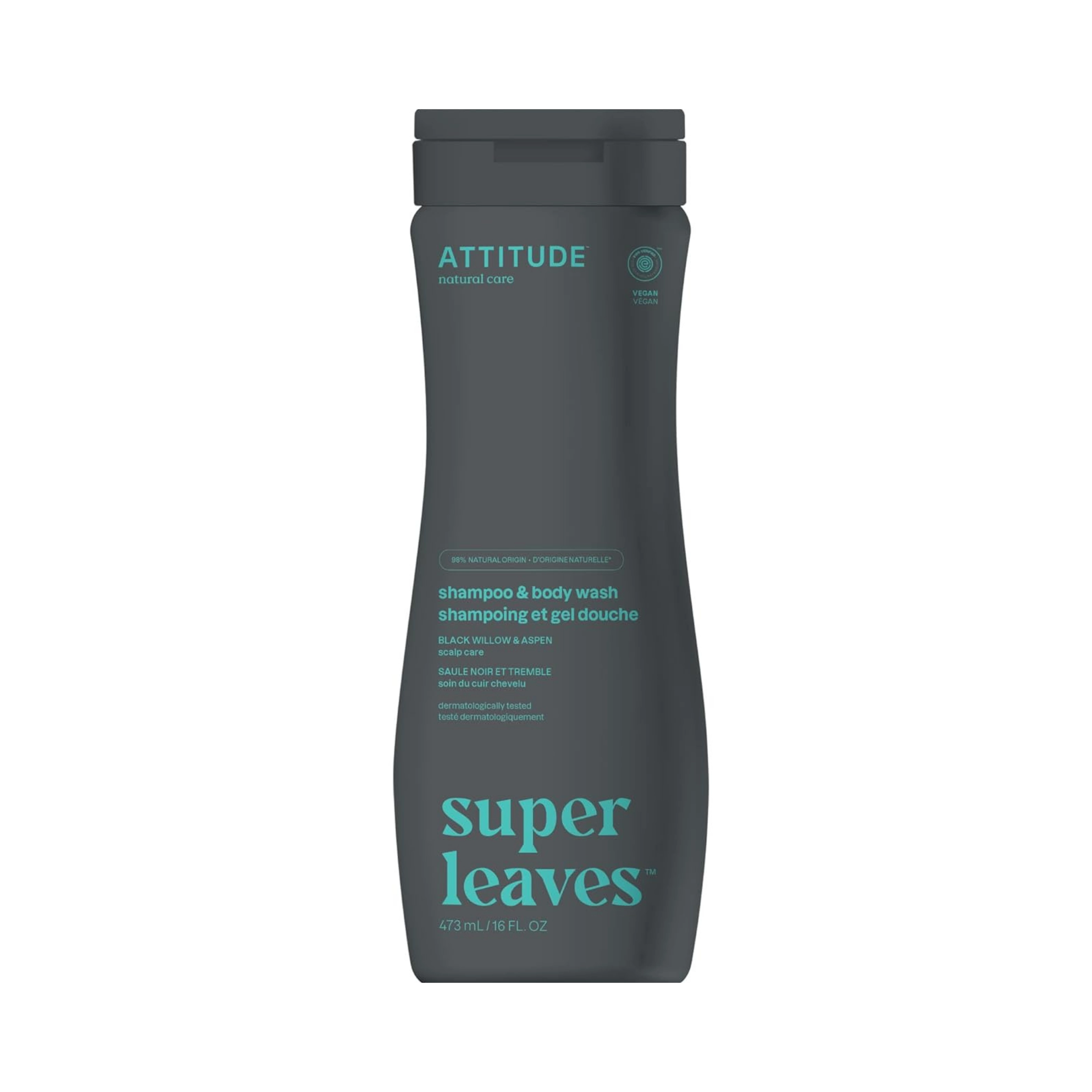 Attitude, Natural Shampoo & Body Wash 2 in 1, Scalp Care Men
