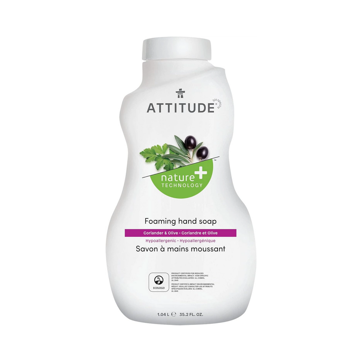 Attitude, Refill Foaming Hand Soap Coriander & Olive, 35.2 Fl Oz