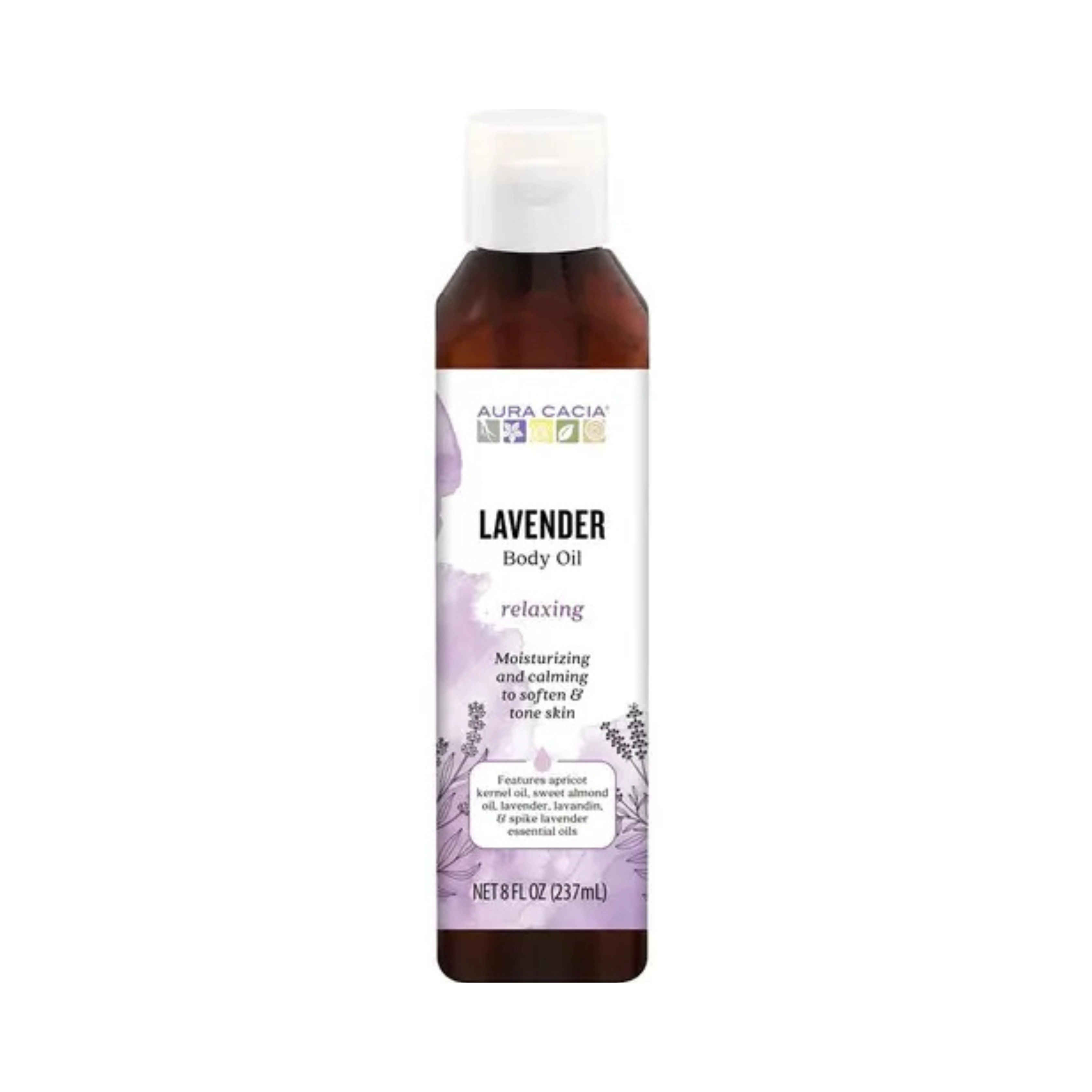 Aura Cacia, Aromatherapy Body Oil, Relaxing Lavender, 8 Oz
