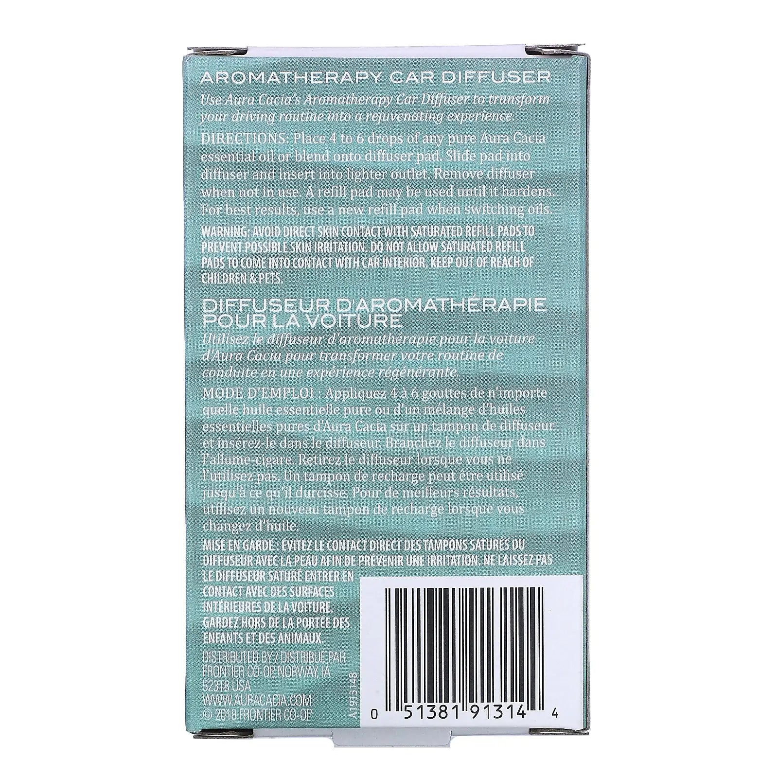 Aura Cacia, Aromatherapy Car Diffuser, 1 unit