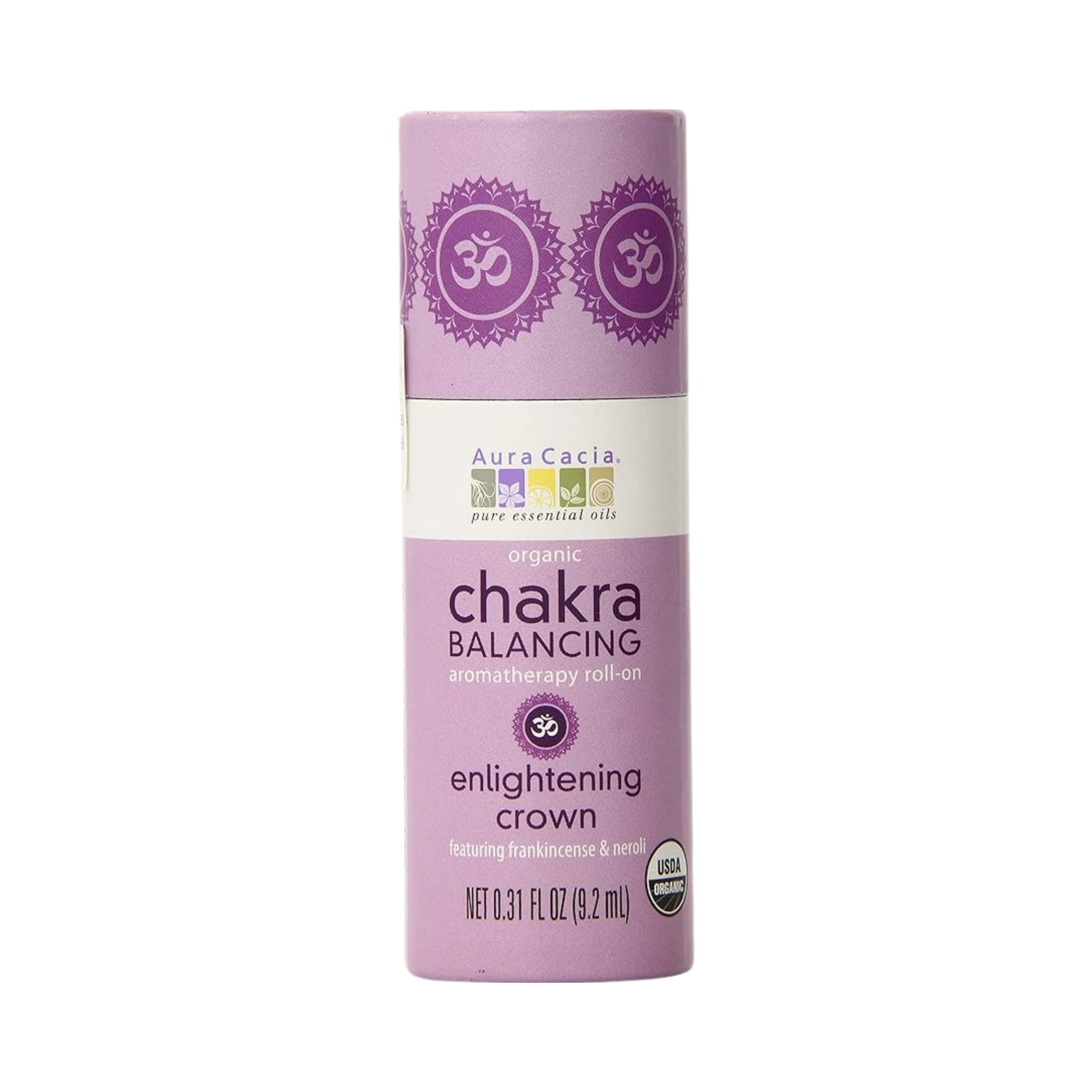 Aura Cacia, Chakra Balancing Aromatherapy Roll-On, Enlightening Crown, 0.31 Oz