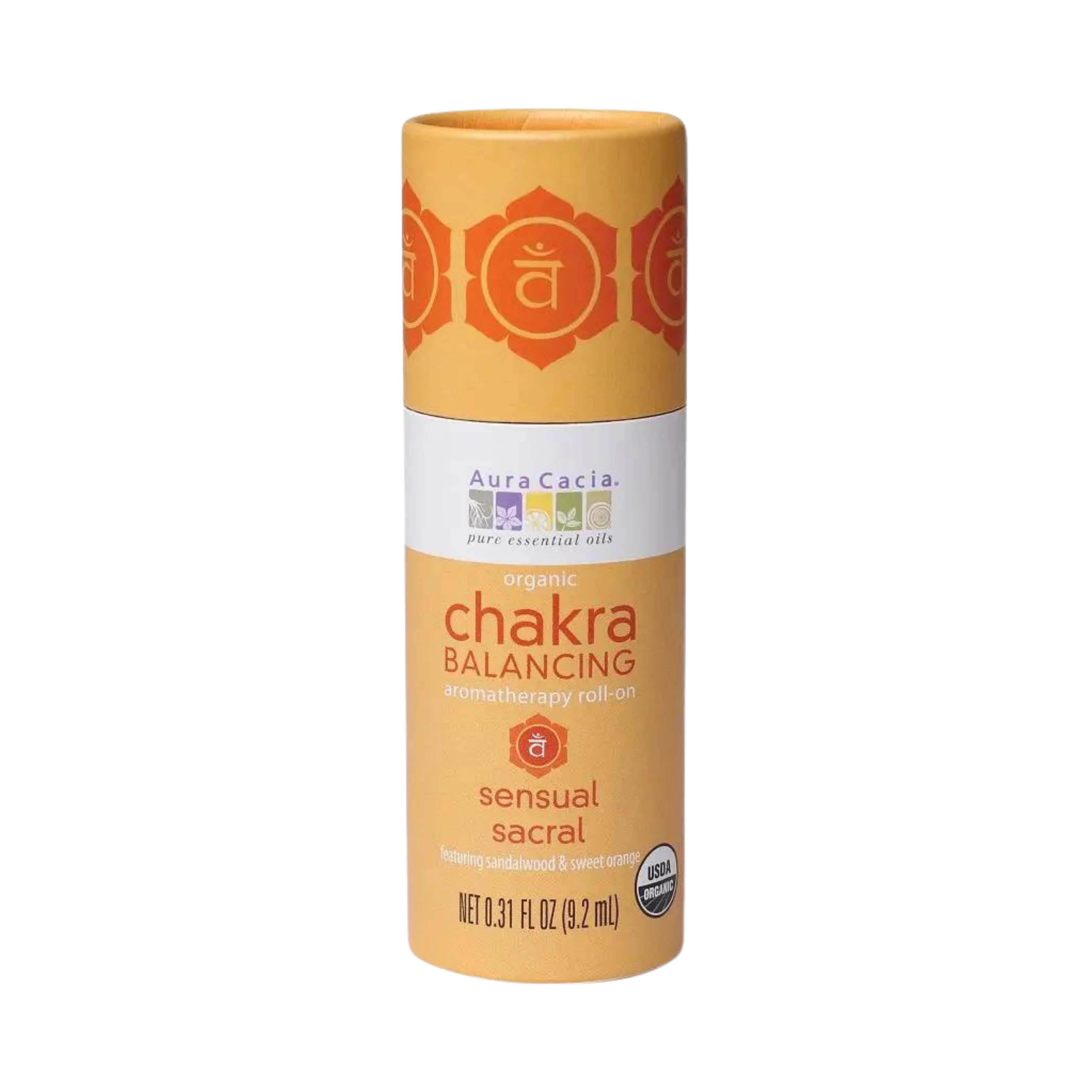 Aura Cacia, Chakra Balancing Aromatherapy Roll-On, Sensual Sacral, 0.31 Oz