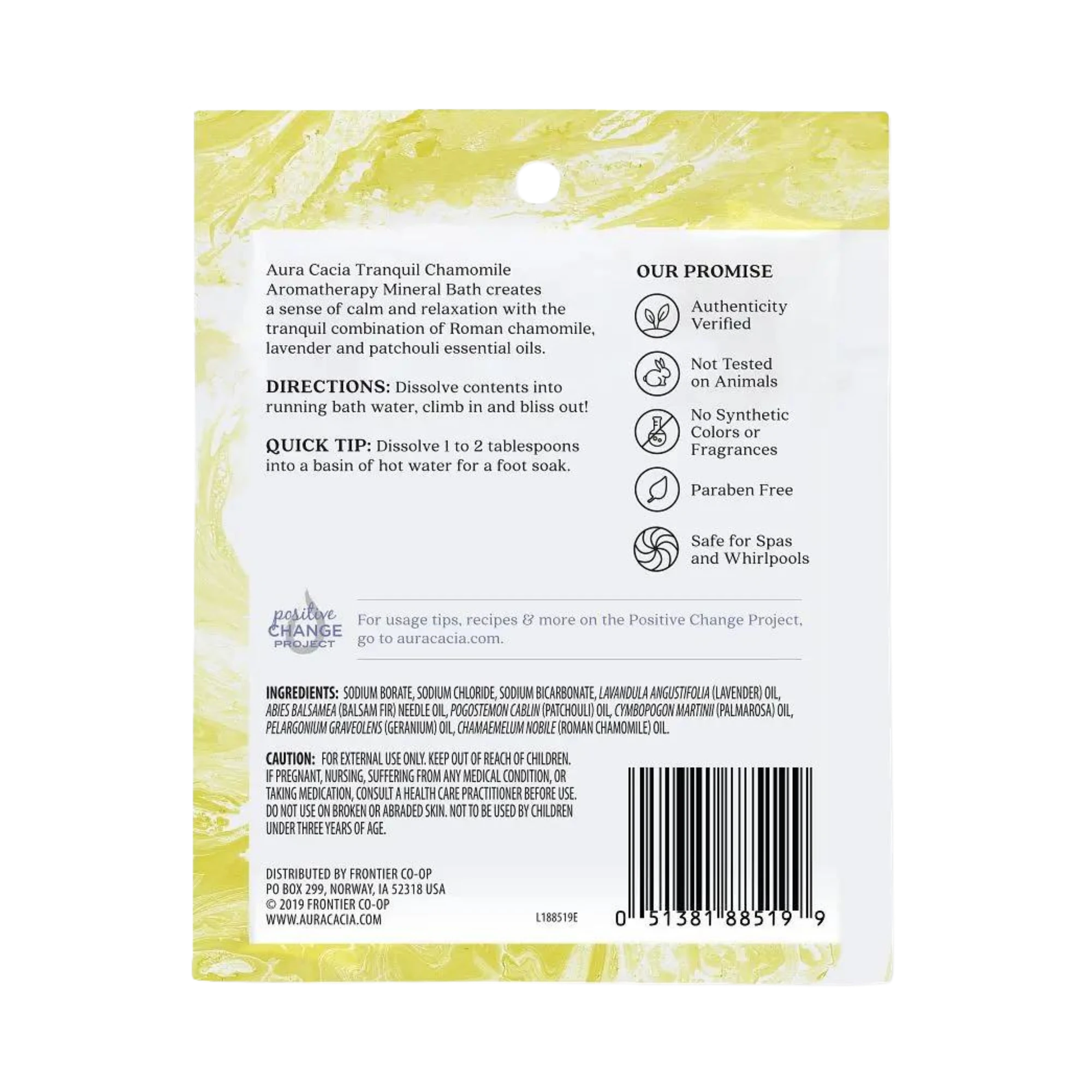 Aura Cacia, Chamomile Mineral Bath, 2.5 Oz