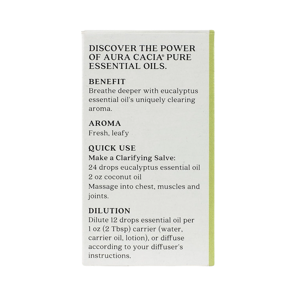 Aura Cacia, Discover Eucalyptus, Essential Oil, 0.25 Fl Oz