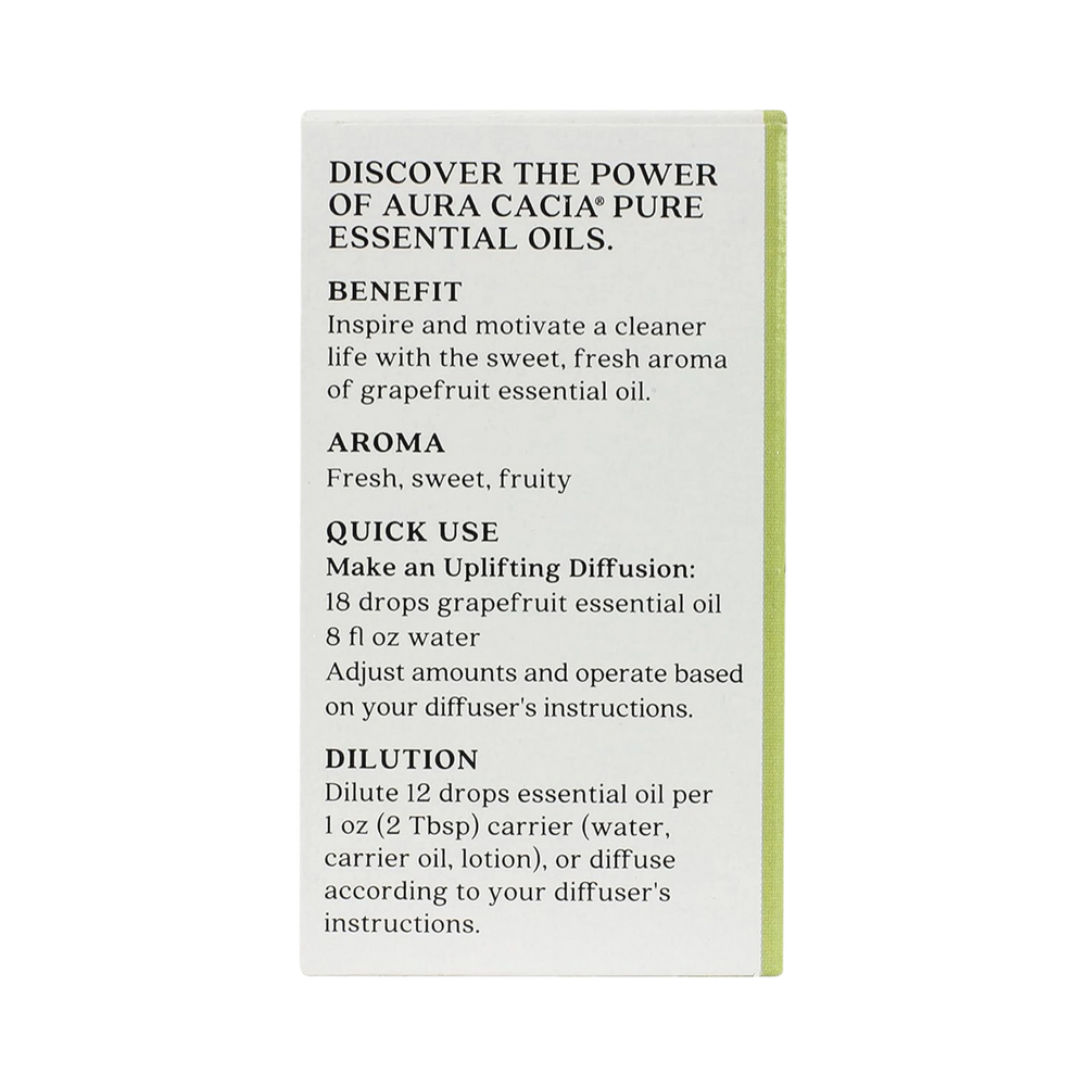 Aura Cacia, Discover Grapefruit, Essential Oil, 0.25 Fl Oz