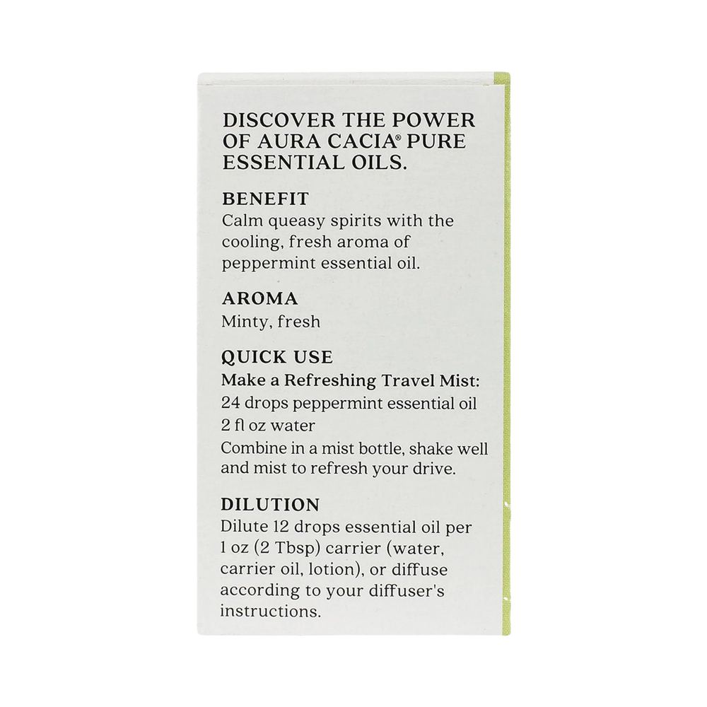 Aura Cacia, Discover Peppermint, Essential Oil, 0.25 Fl Oz