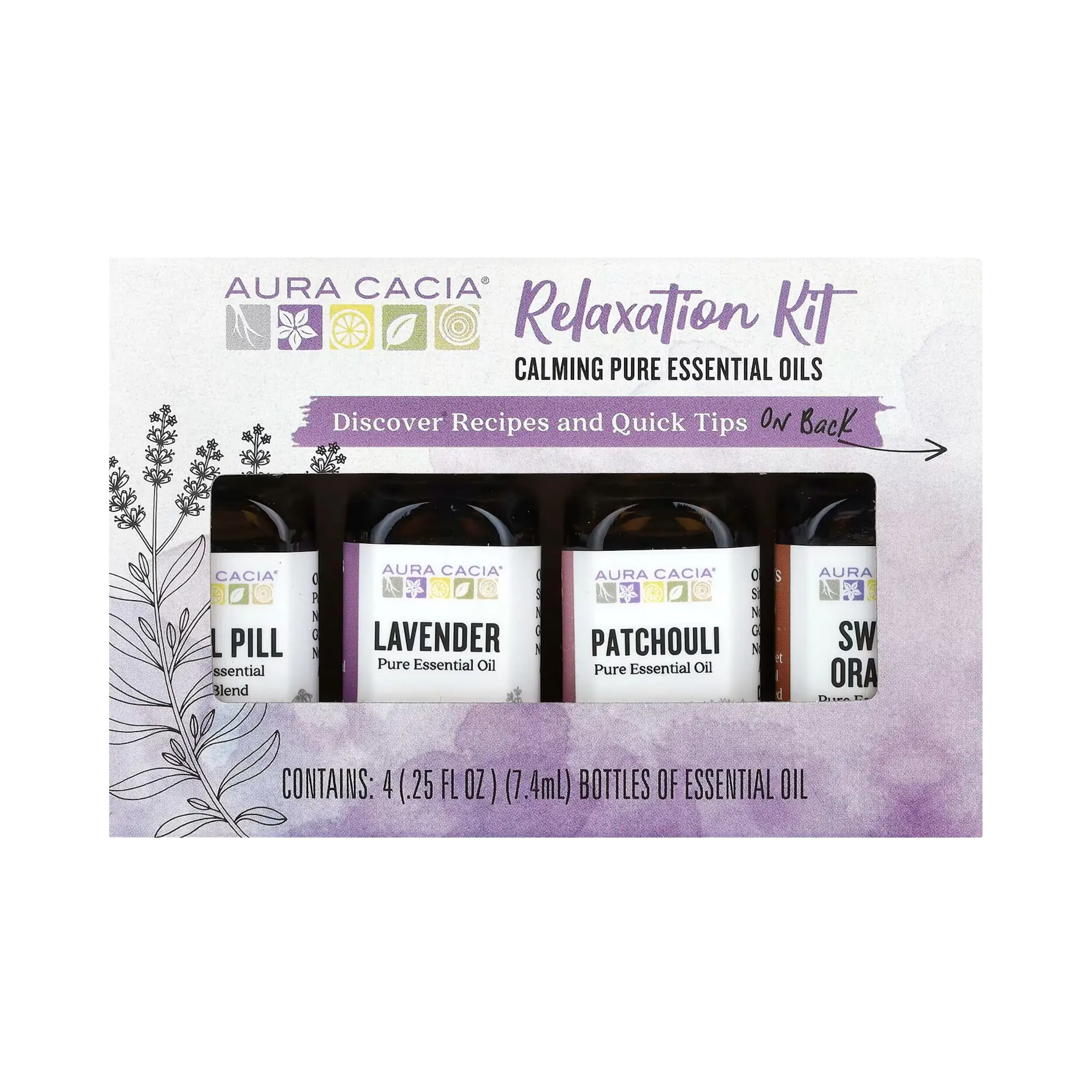 Aura Cacia, Discover Relaxation Kit, Essential Oils