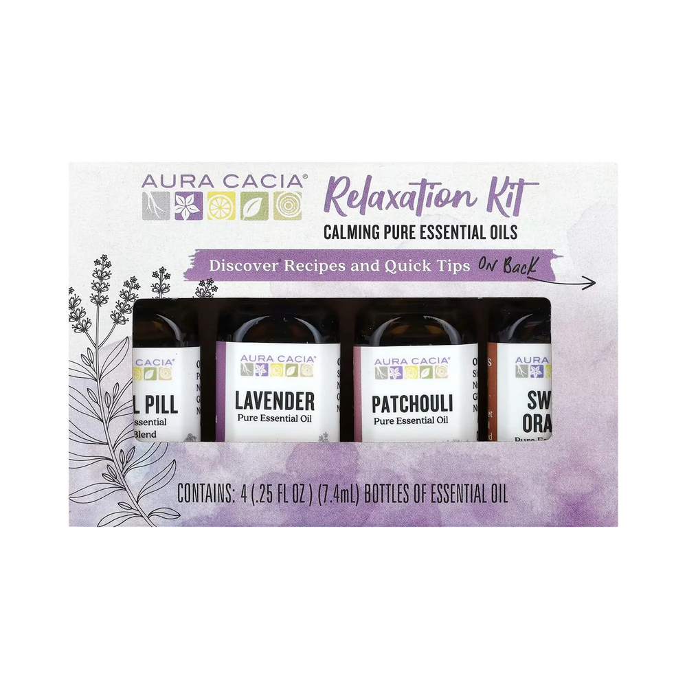 Aura Cacia, Discover Relaxation Kit, Essential Oils