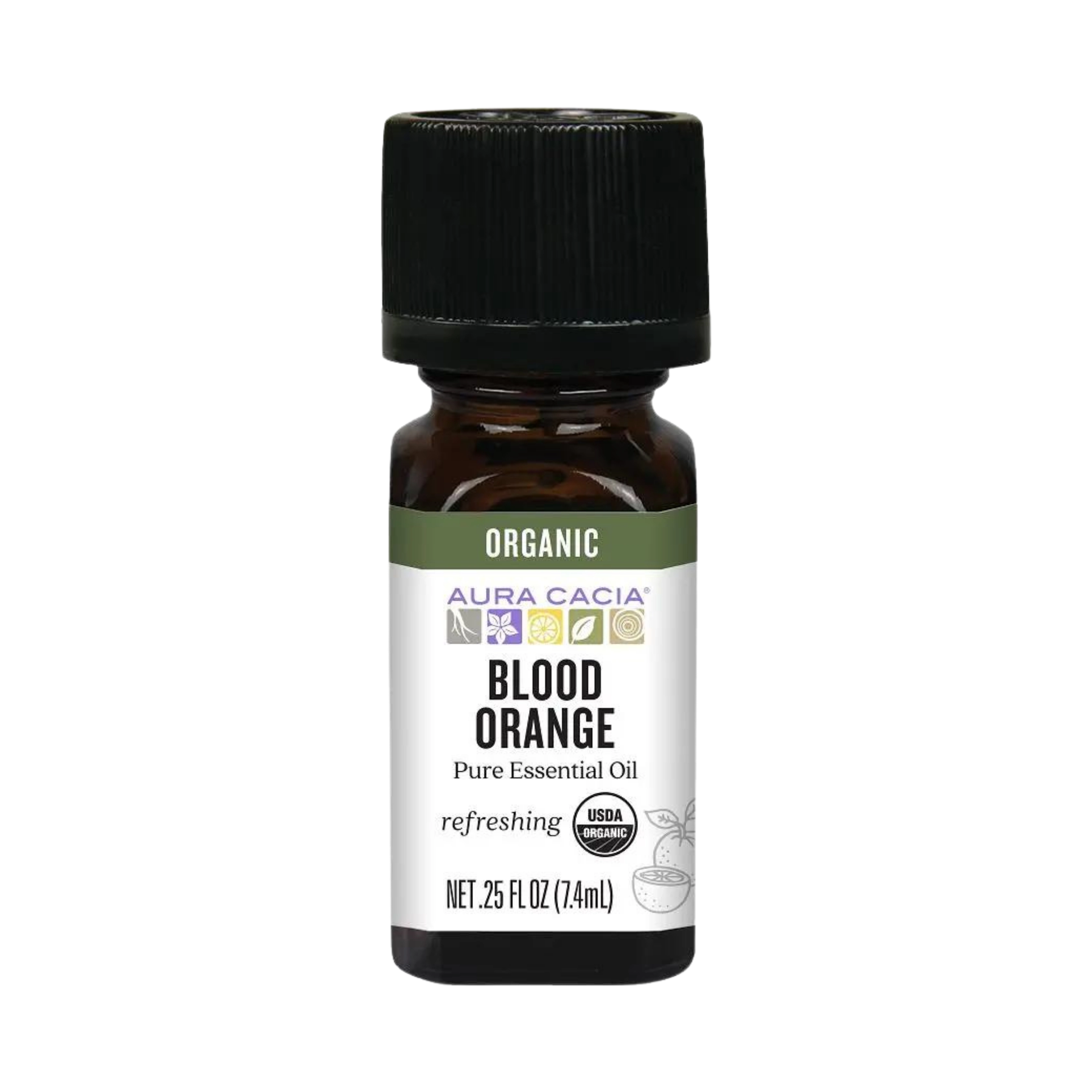 Aura Cacia, Essential Oil, Organic Blood Orange, 0.25 Fl Oz