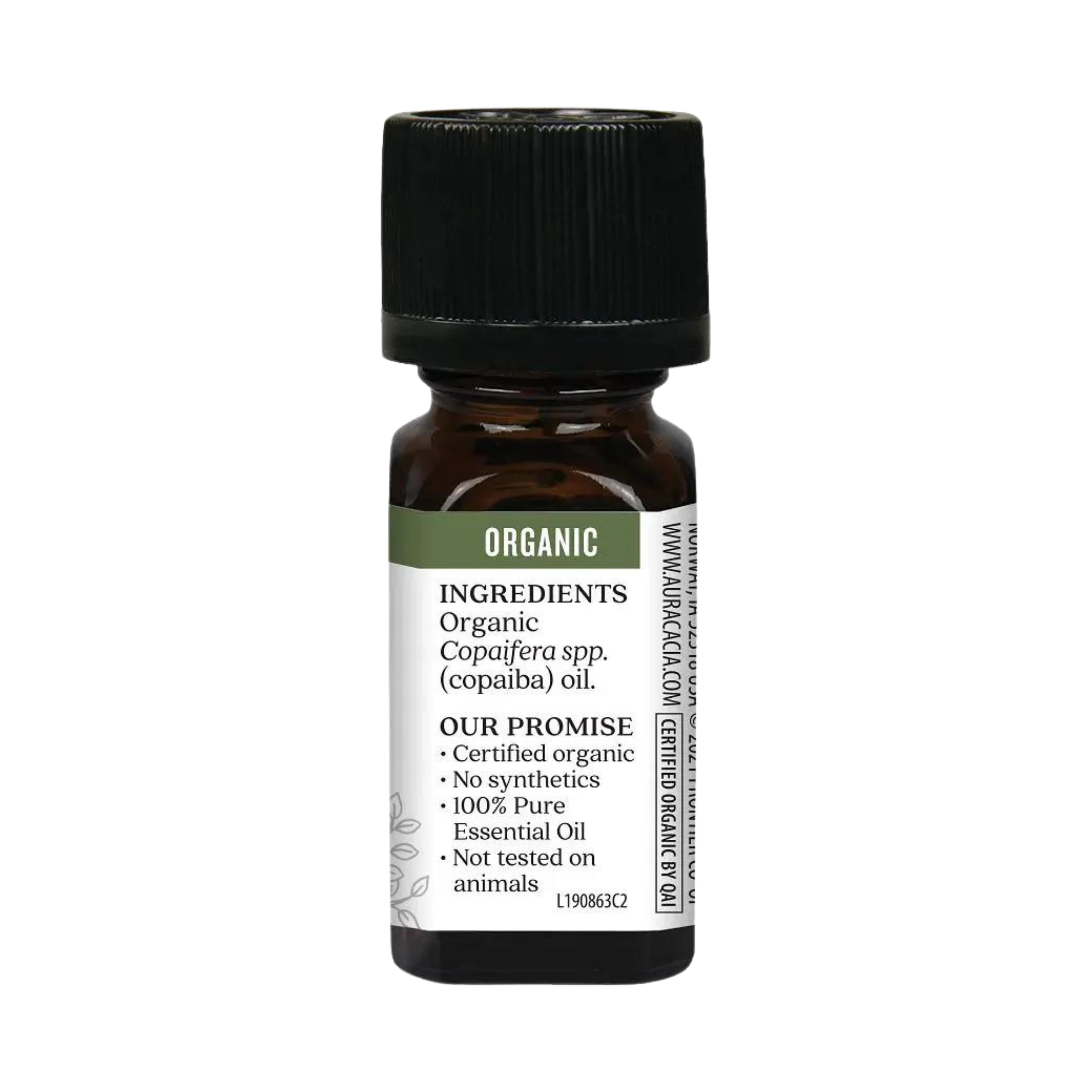 Aura Cacia, Essential Oil, Organic Copaiba, 0.25 Fl Oz