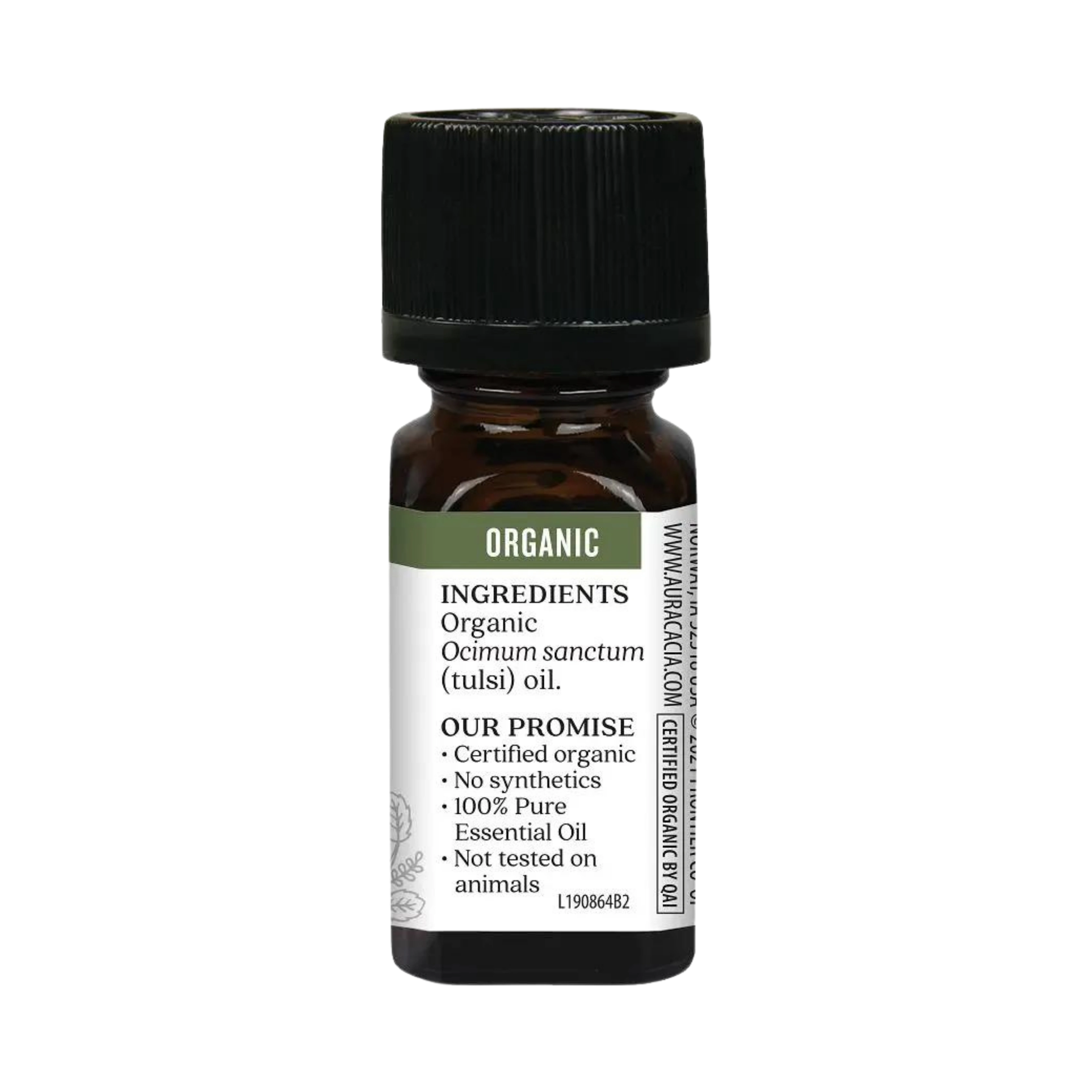 Aura Cacia, Essential Oil, Organic Holy Basil Tulsi, 0.25 Fl Oz