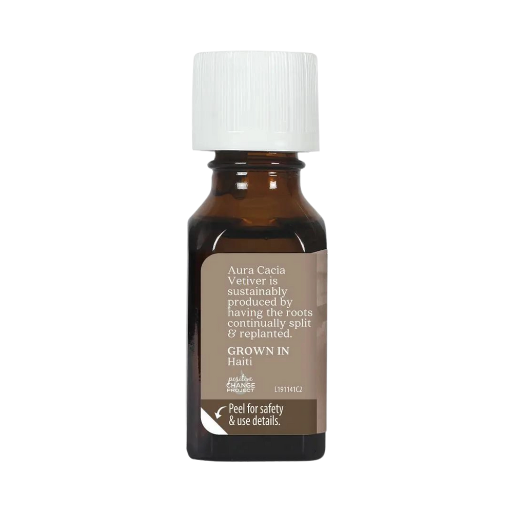 Aura Cacia, Essential Oil, Vetiver, 0.5 Oz