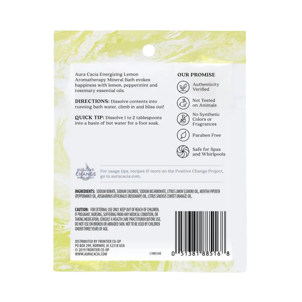Aura Cacia, Lemon Mineral Bath, 2.5 Oz