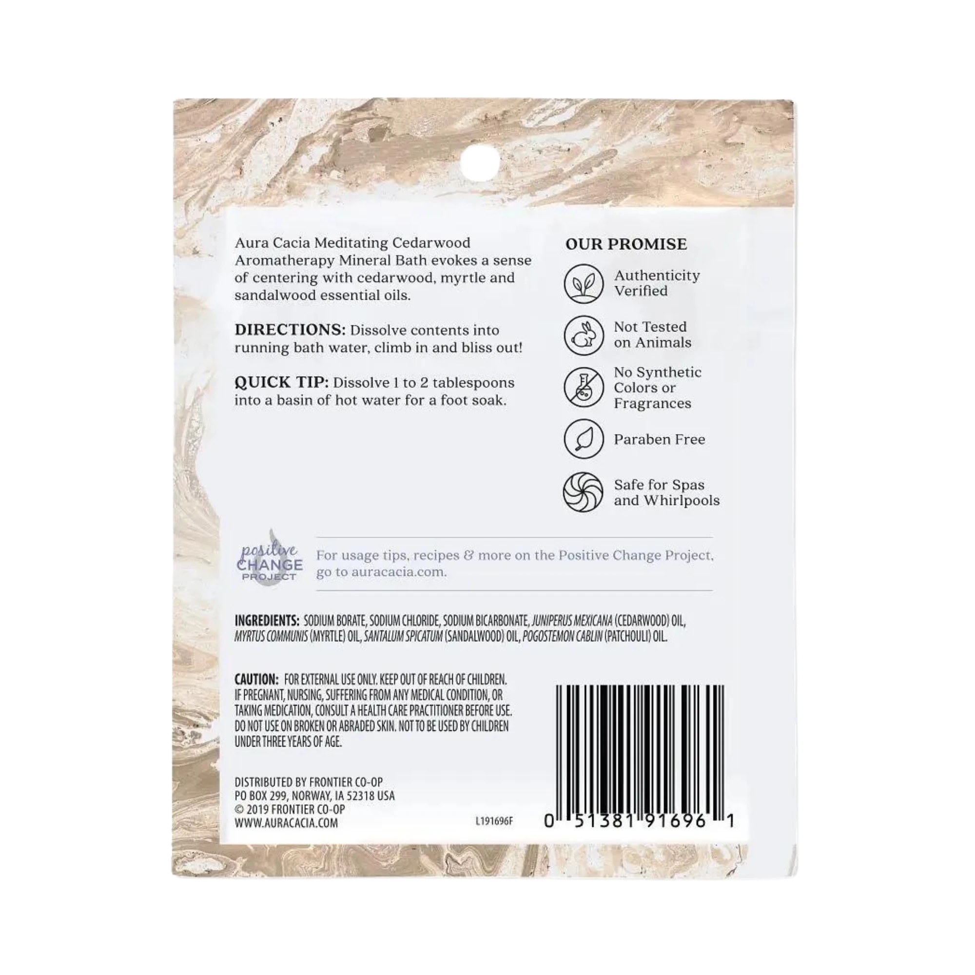 Aura Cacia, Mineral Bath, Cedarwood, 2.5 Oz