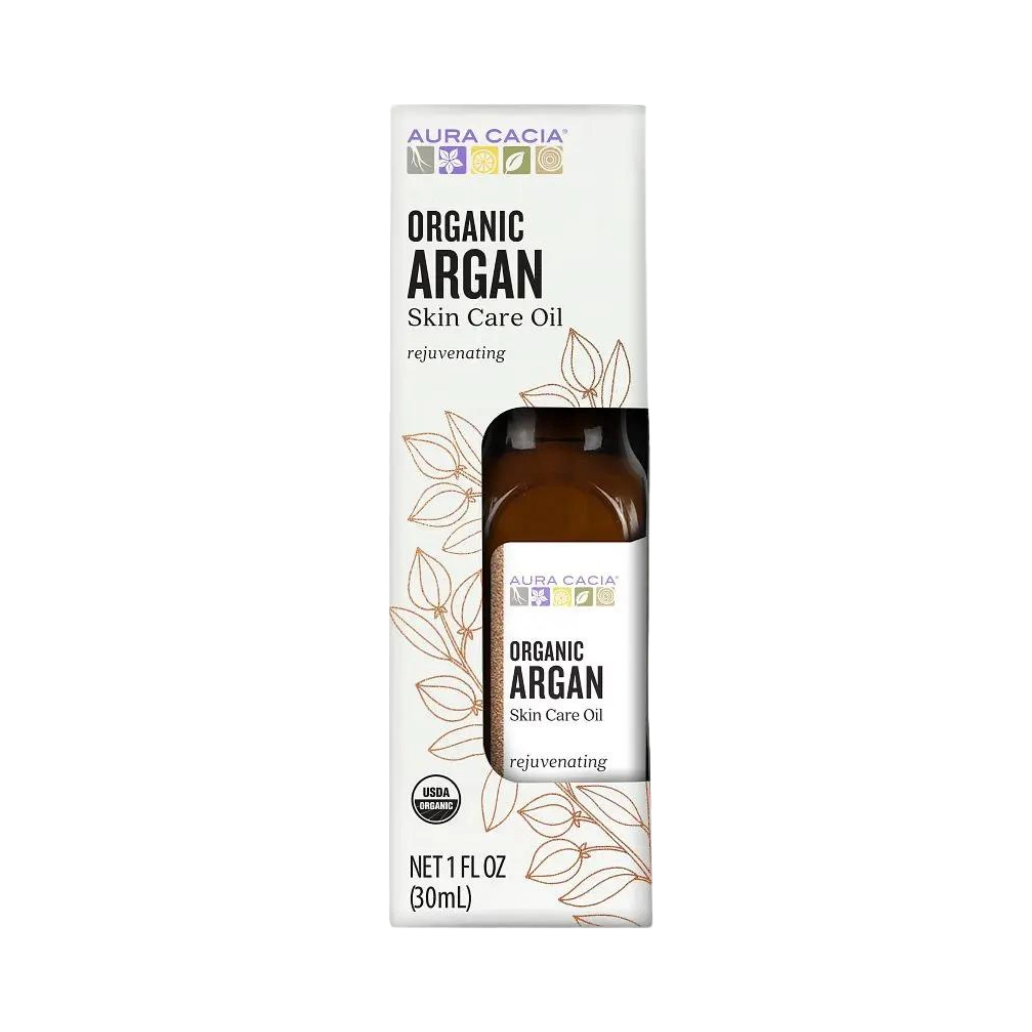 Aura Cacia, Organic, Argan Skin Care Oil In Box, 1 Fl Oz