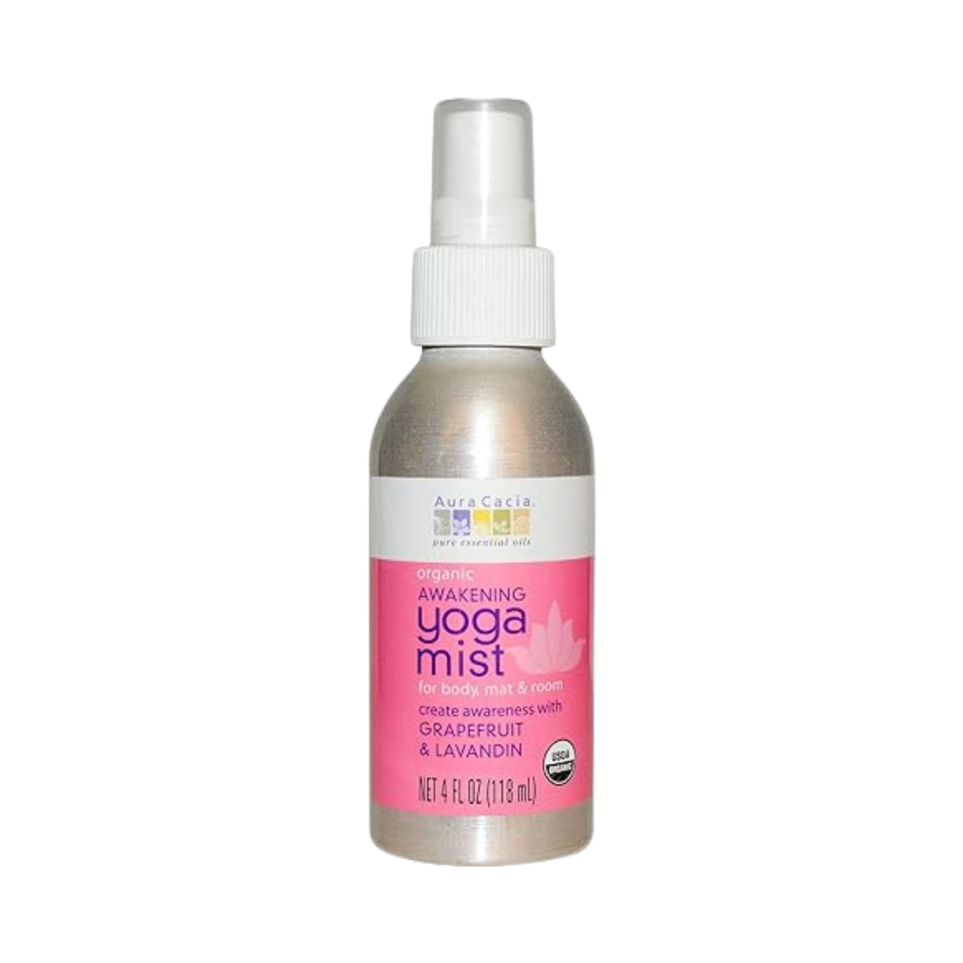 Aura Cacia, Organic Awakening Grapefruit Lavender Yoga Mist, 4 Fl Oz