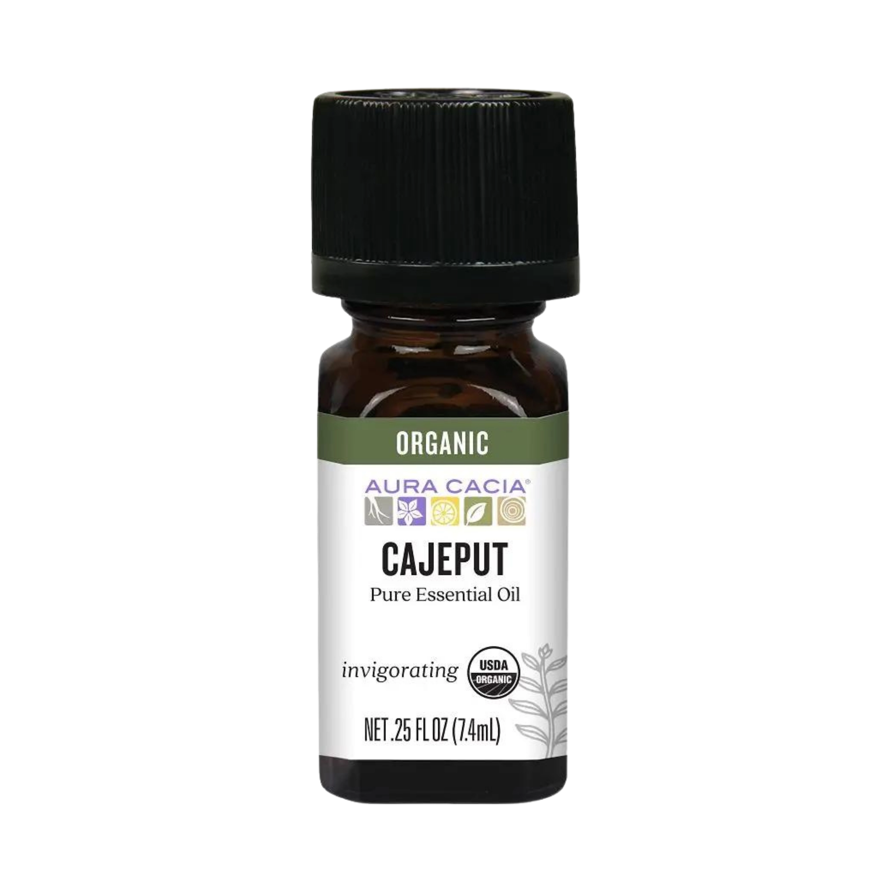 Aura Cacia, Organic Cajeput Essential Oil, 0.25 Fl Oz