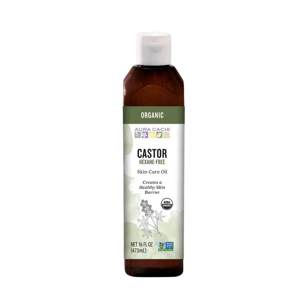 Aura Cacia, Organic Castor Oil, 16 Oz