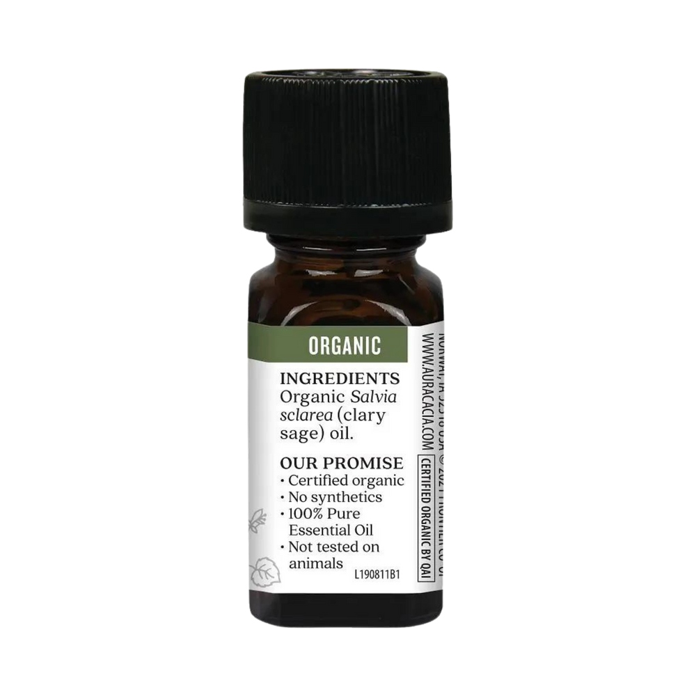 Aura Cacia, Organic Clary Sage, Essential Oi, 0.25 Oz