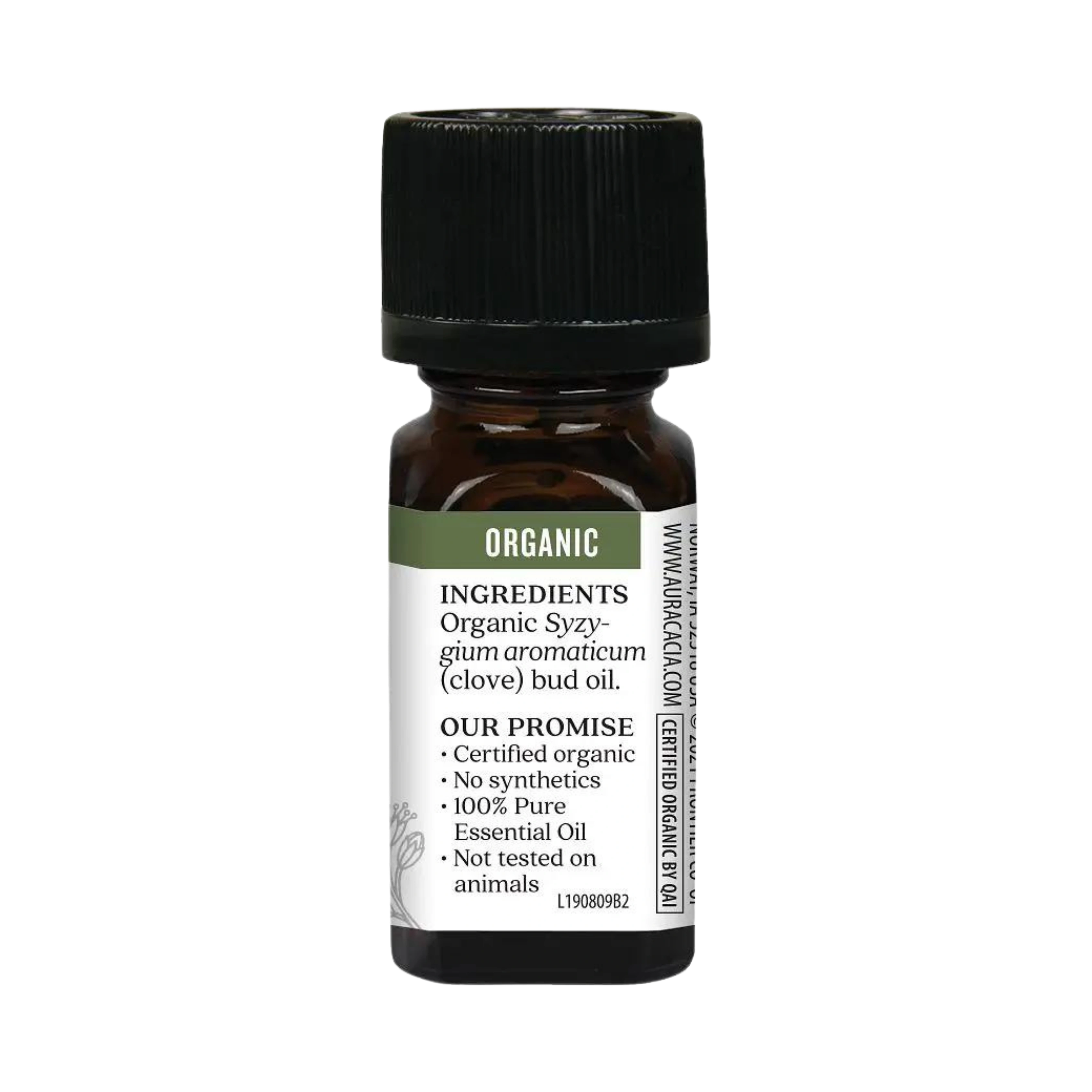 Aura Cacia, Organic Clove Bud, Essential Oil, 0.25 Oz