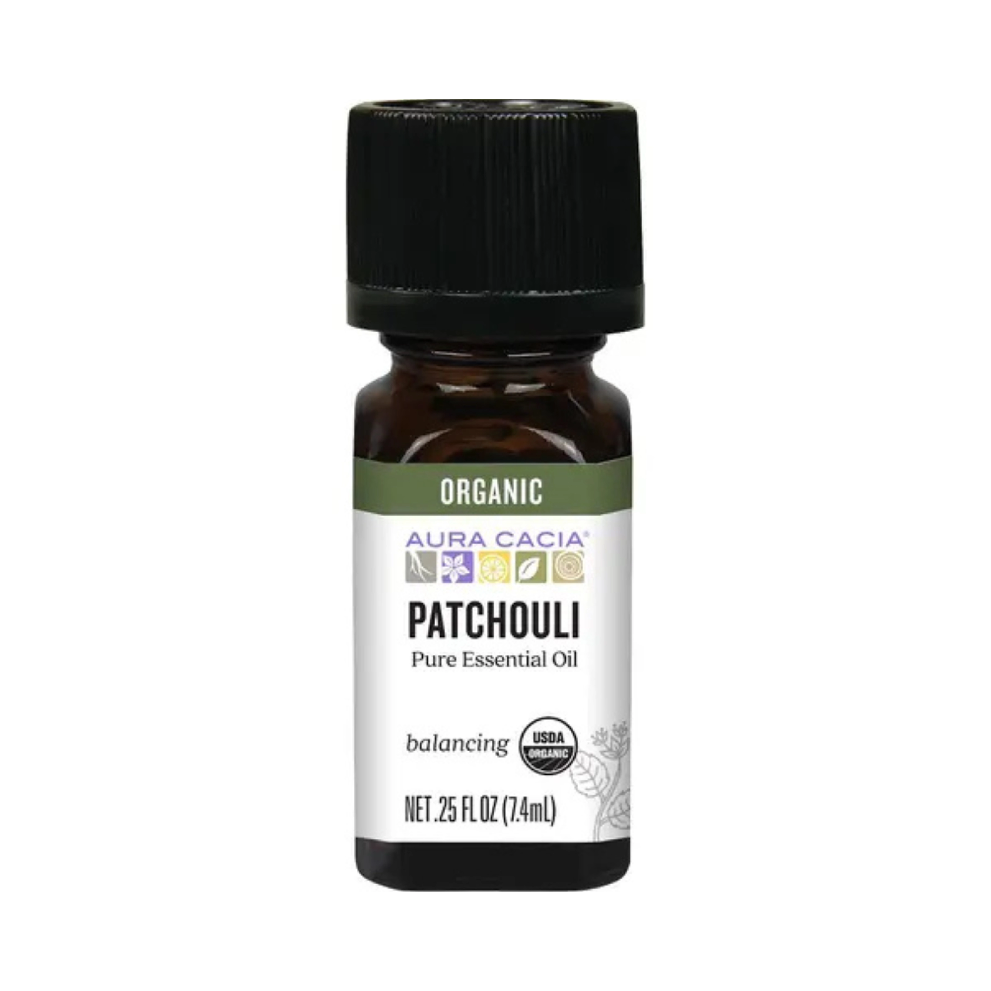 Aura Cacia, Organic Patchouli, Essential Oil, 0.25 Fl Oz