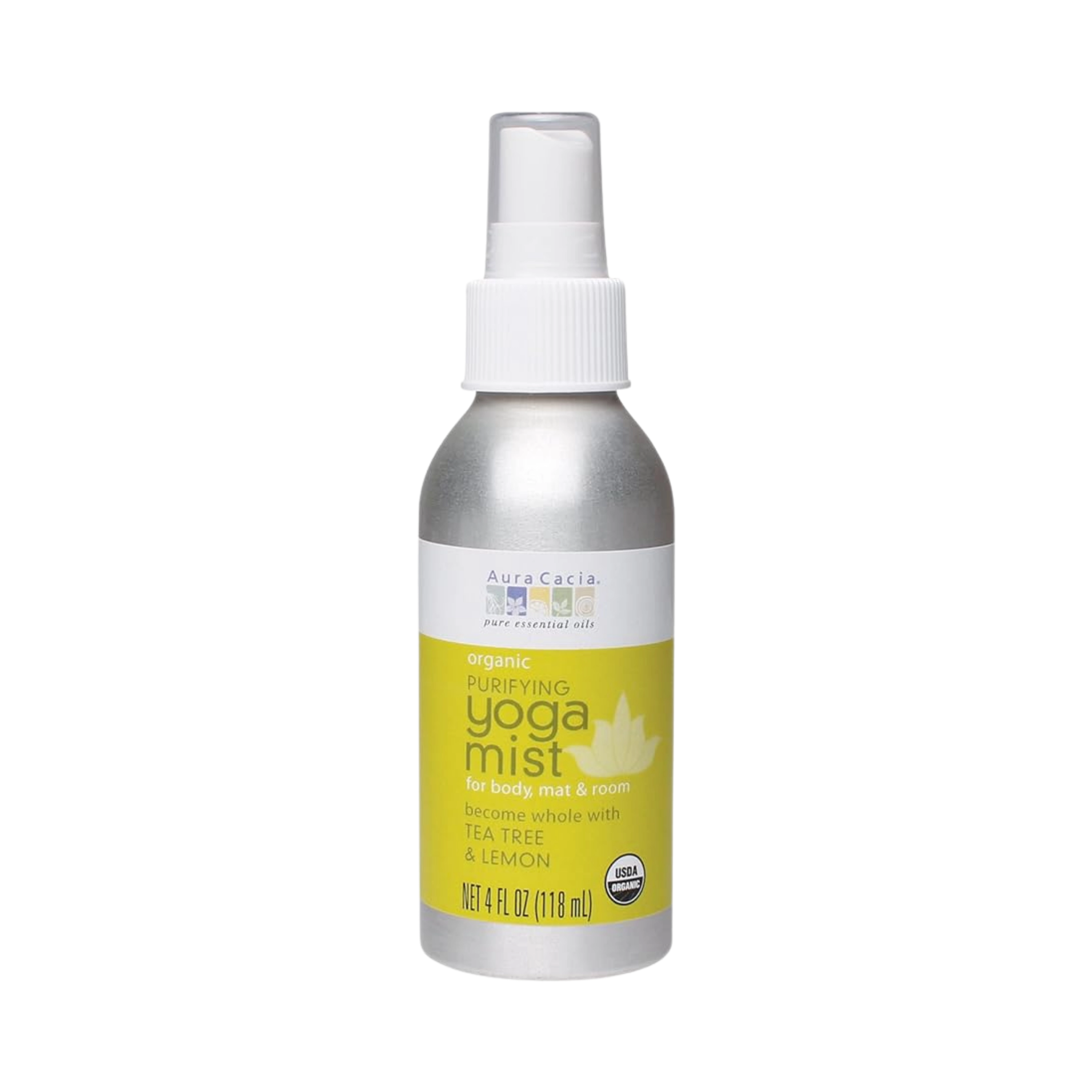 Aura Cacia, Organic Purifying Tea Tree and Lemon Yoga Mist, 4 Fl Oz