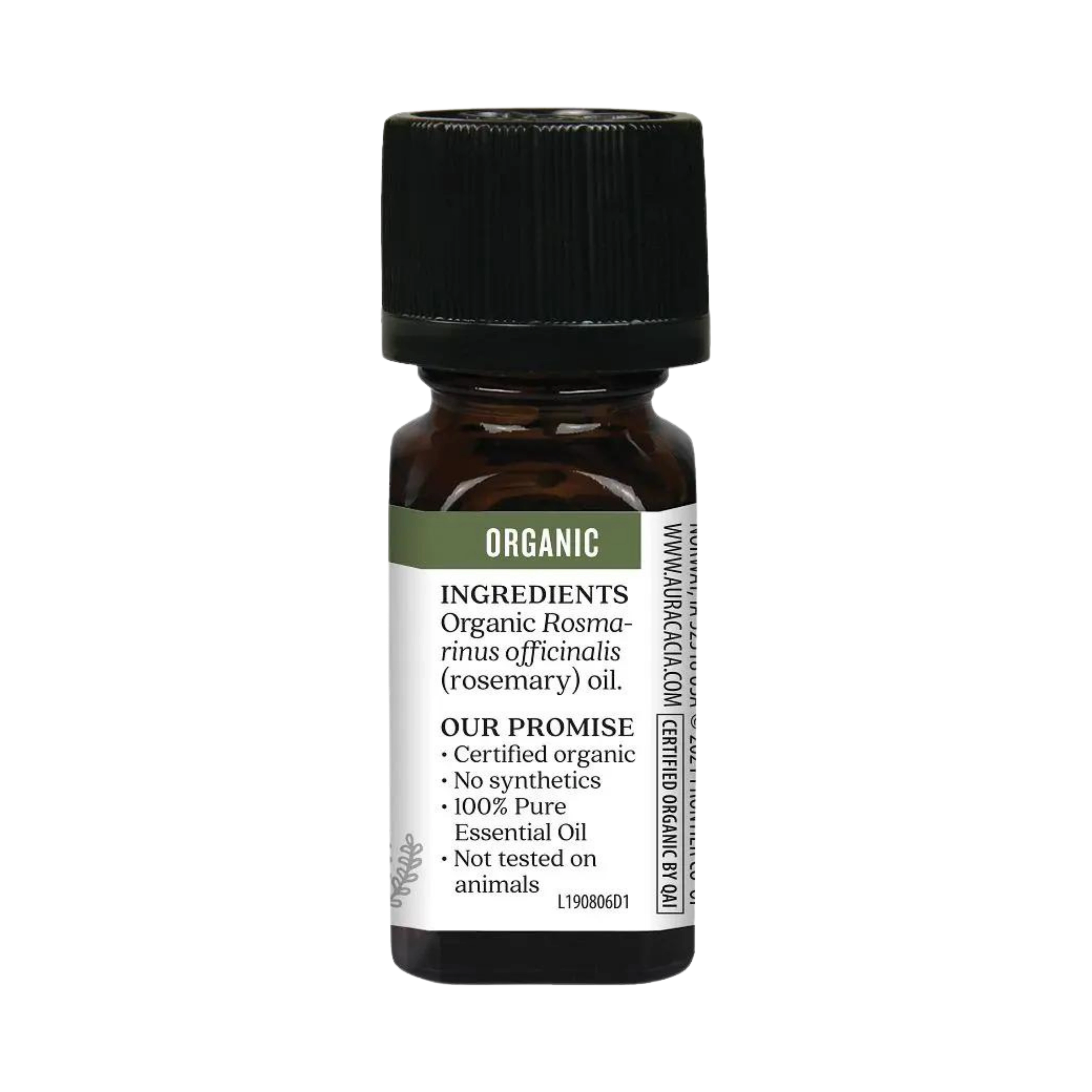 Aura Cacia, Organic Rosemary, Essential Oil, 0.25 Oz