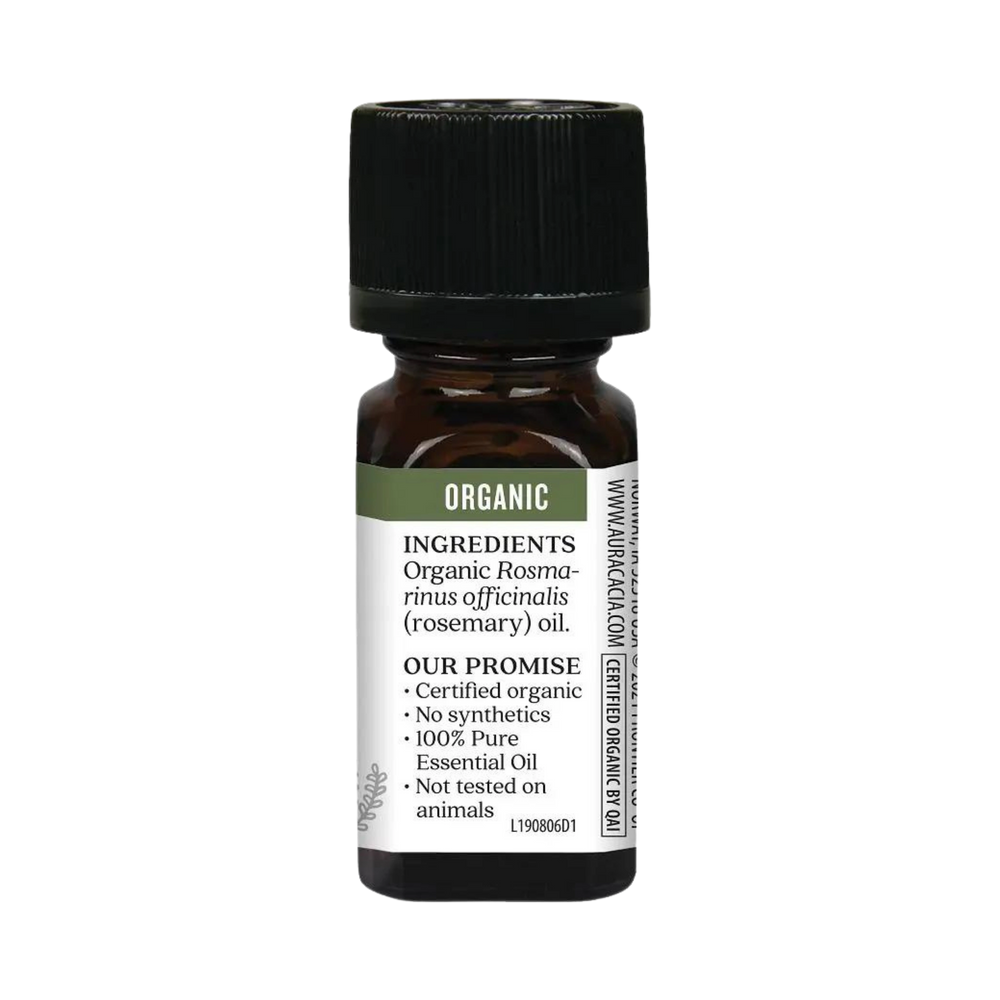 Aura Cacia, Organic Rosemary, Essential Oil, 0.25 Oz