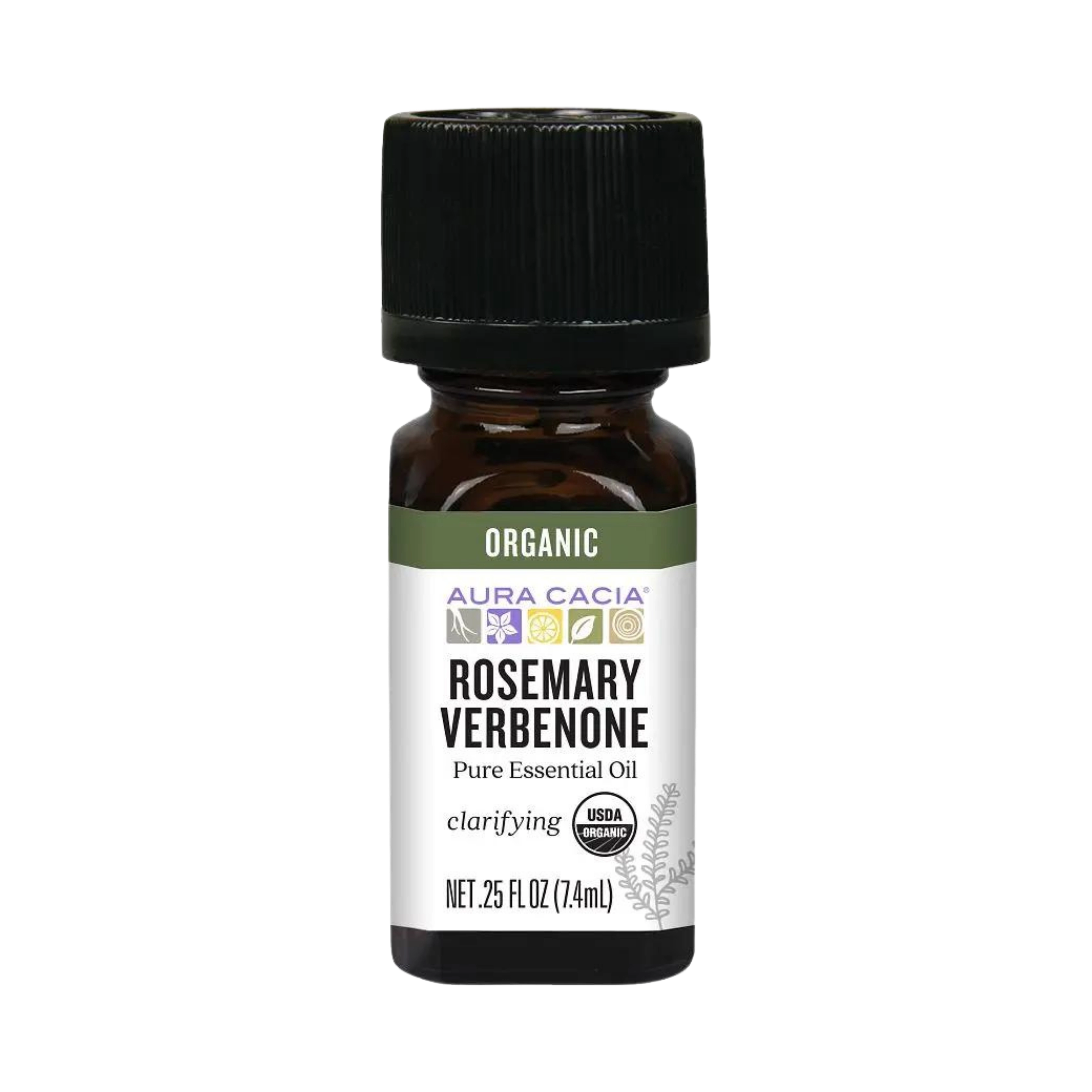 Aura Cacia, Organic Rosemary Verbenone Essential Oil, 0.25 Fl Oz