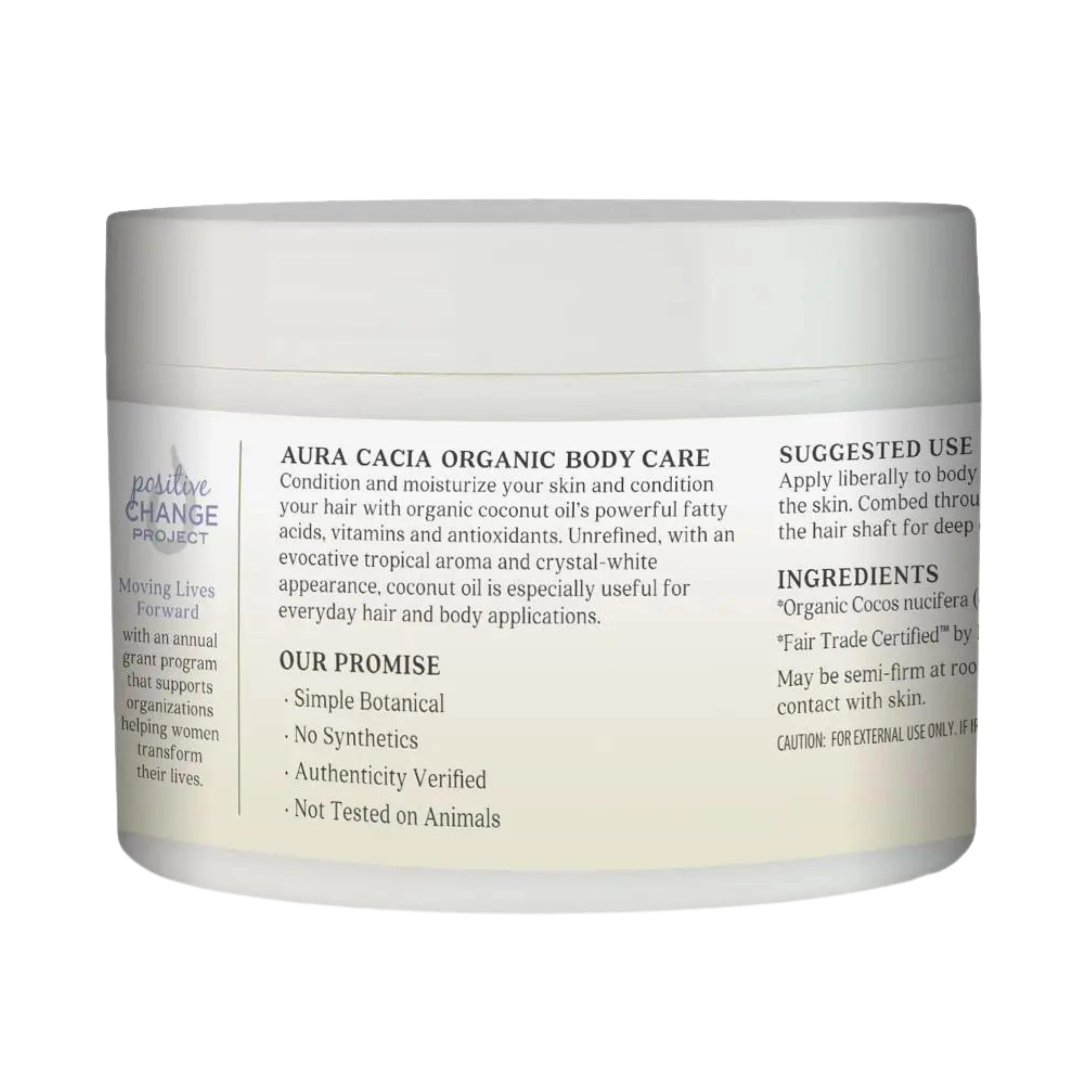 Aura Cacia, Organic Unrefined Coconut Oil, 6.25 Oz