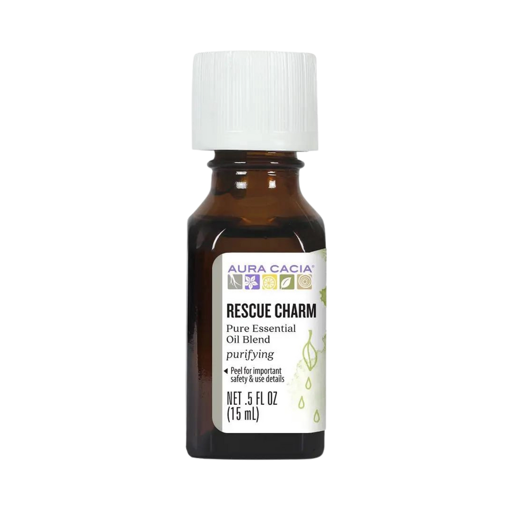 Aura Cacia, Rescue Charm Essential Oil Blend, 0.5 Fl Oz