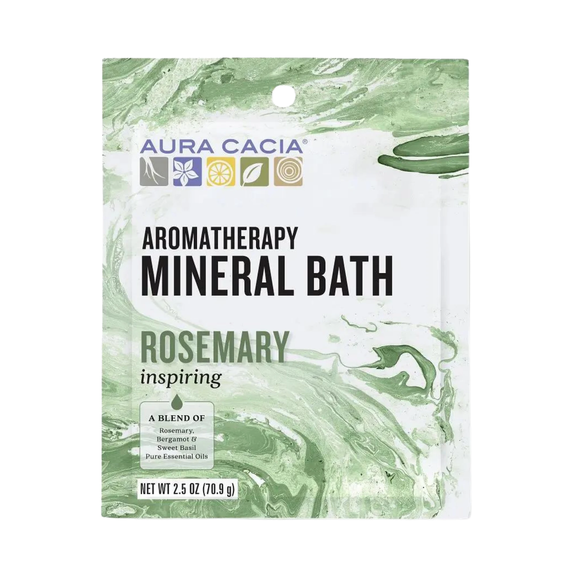 Aura Cacia, Rosemary Mineral Bath, 2.5 Oz