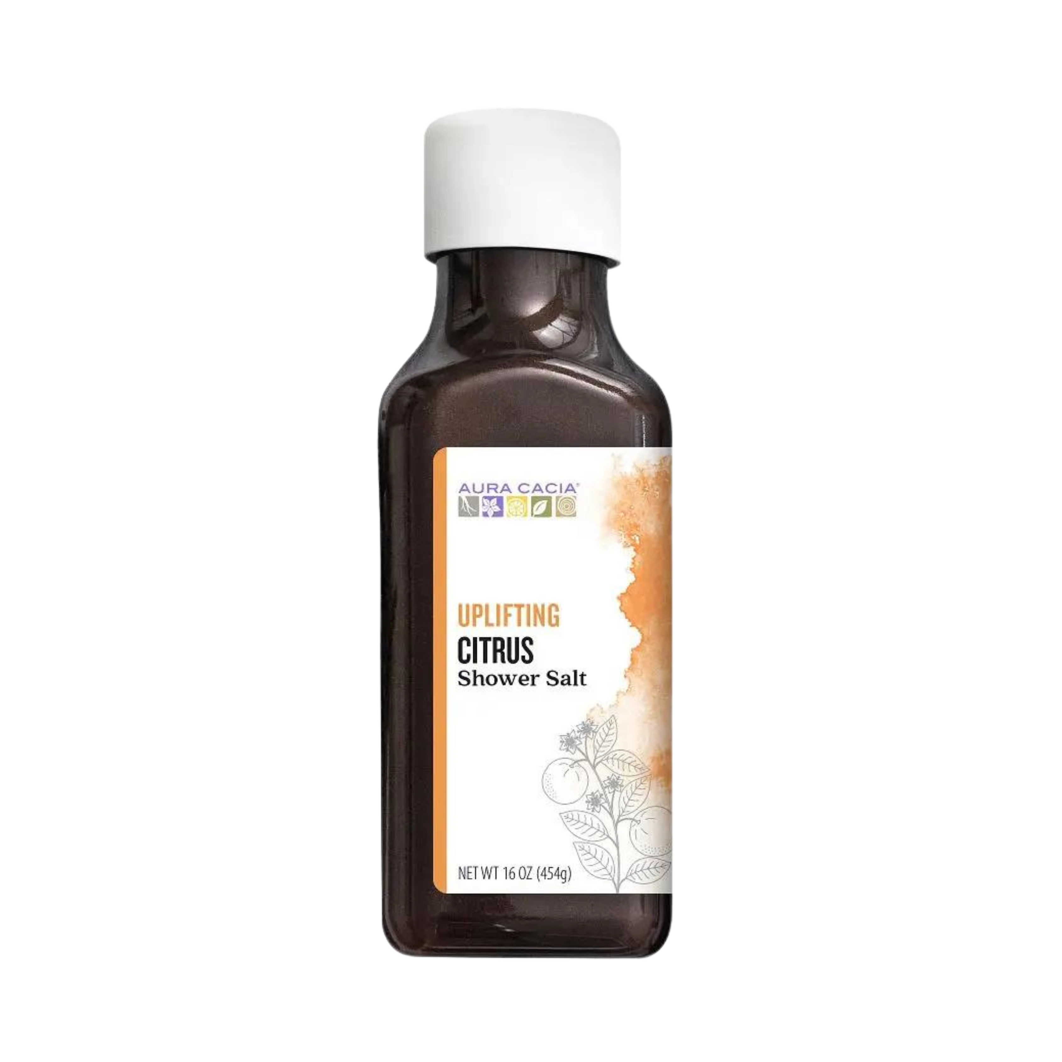 Aura Cacia, Shower Salt, Uplifting Citrus, 16 Oz