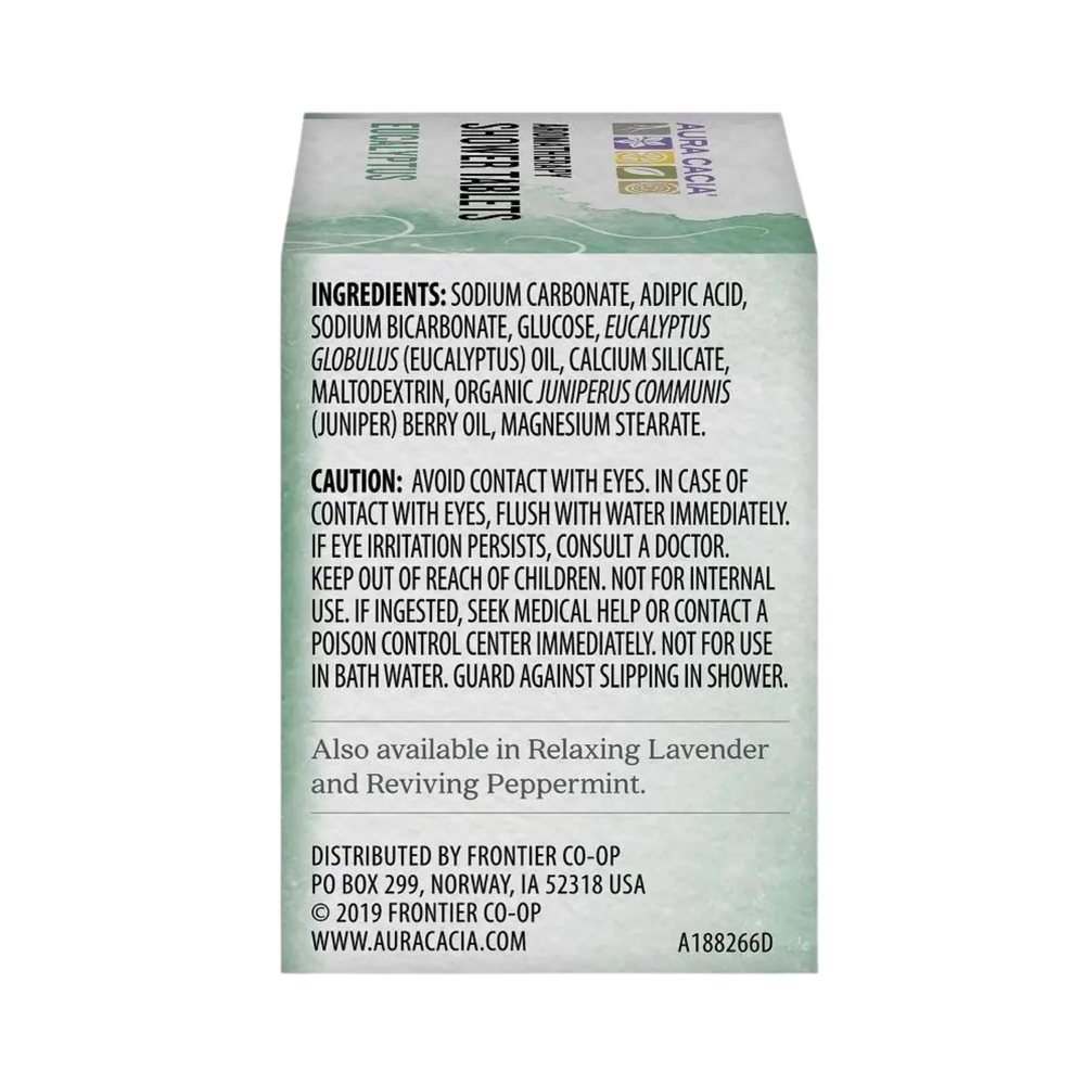 Aura Cacia, Shower Tablets, Purifying Eucalyptus, 3 Oz