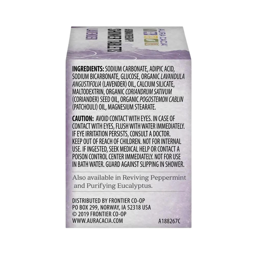 Aura Cacia, Shower Tablets, Relaxing Lavender, 3 Oz