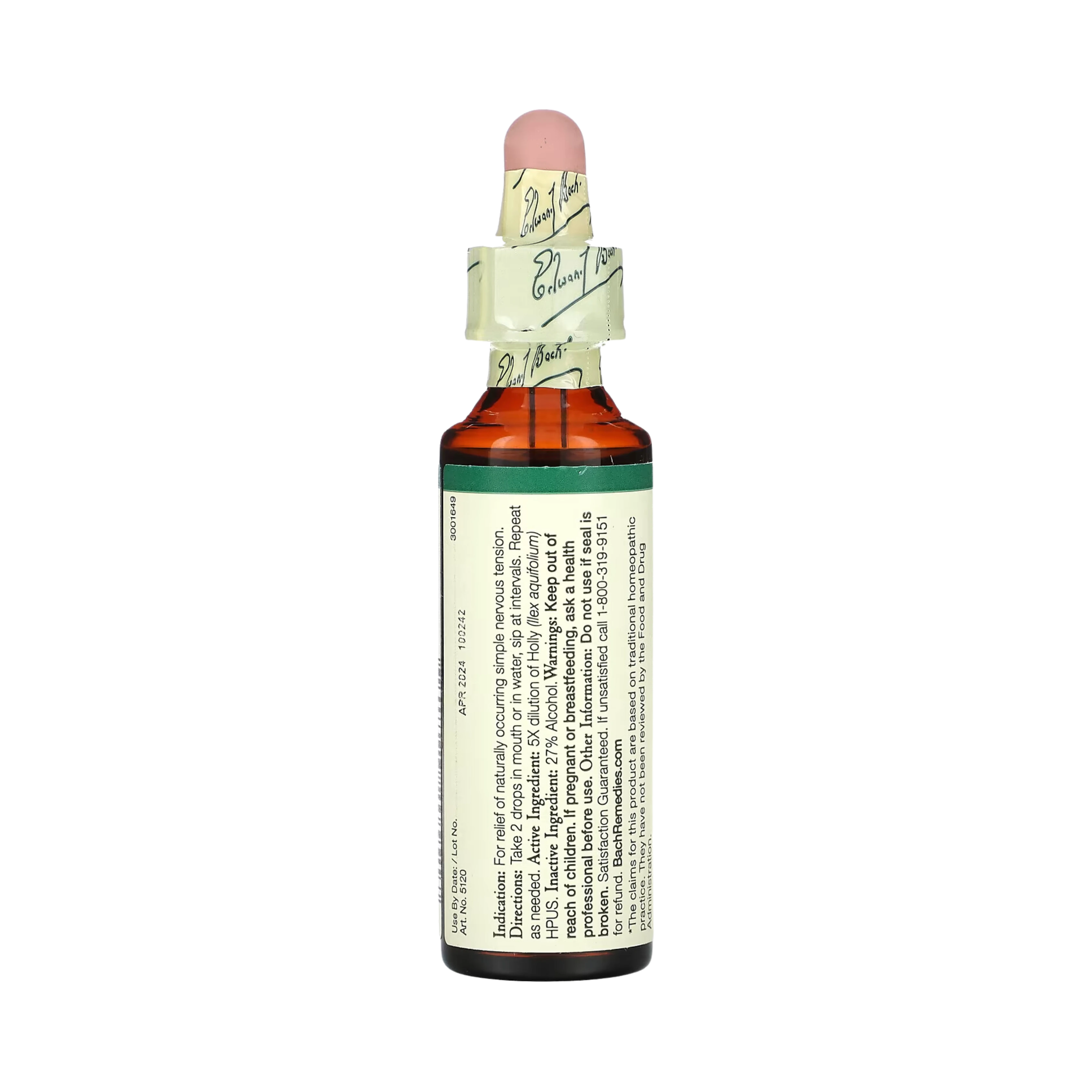 Bach, Original Flower Remedies, Holly, 20 Ml