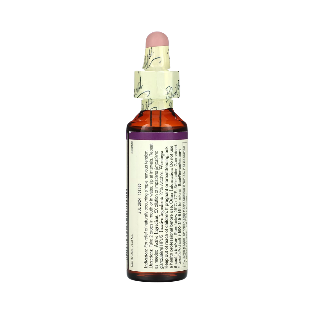 Bach, Original Flower Remedies, Impatiens, 20 Ml