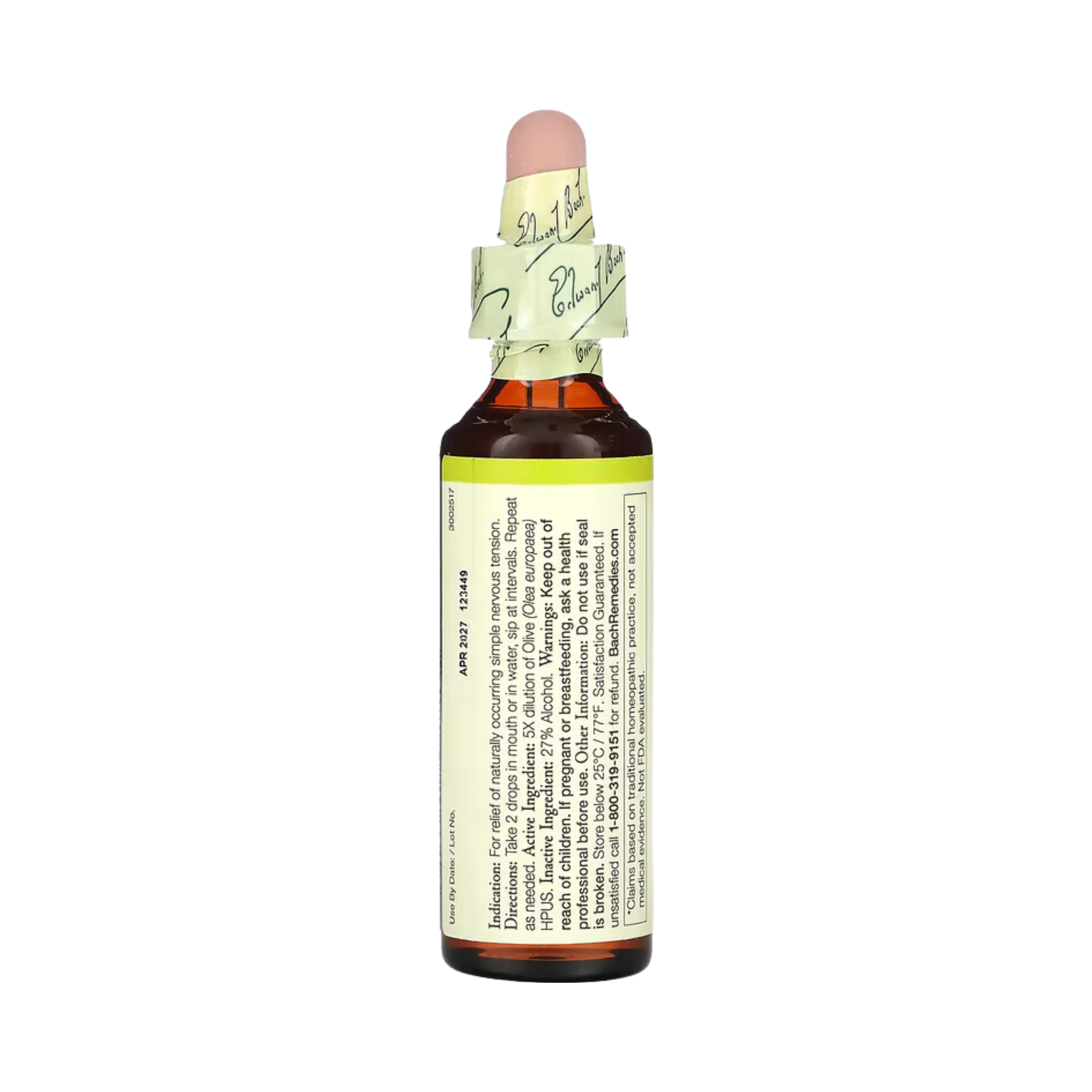 Bach, Original Flower Remedies, Olive, 20 Ml