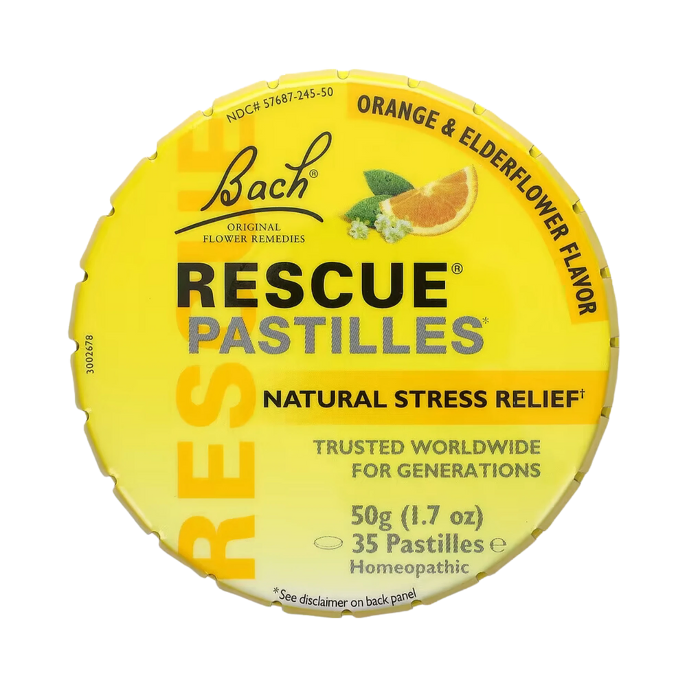 Bach, Original Flower Remedies, Rescue Pastilles, Orange, 12 pc