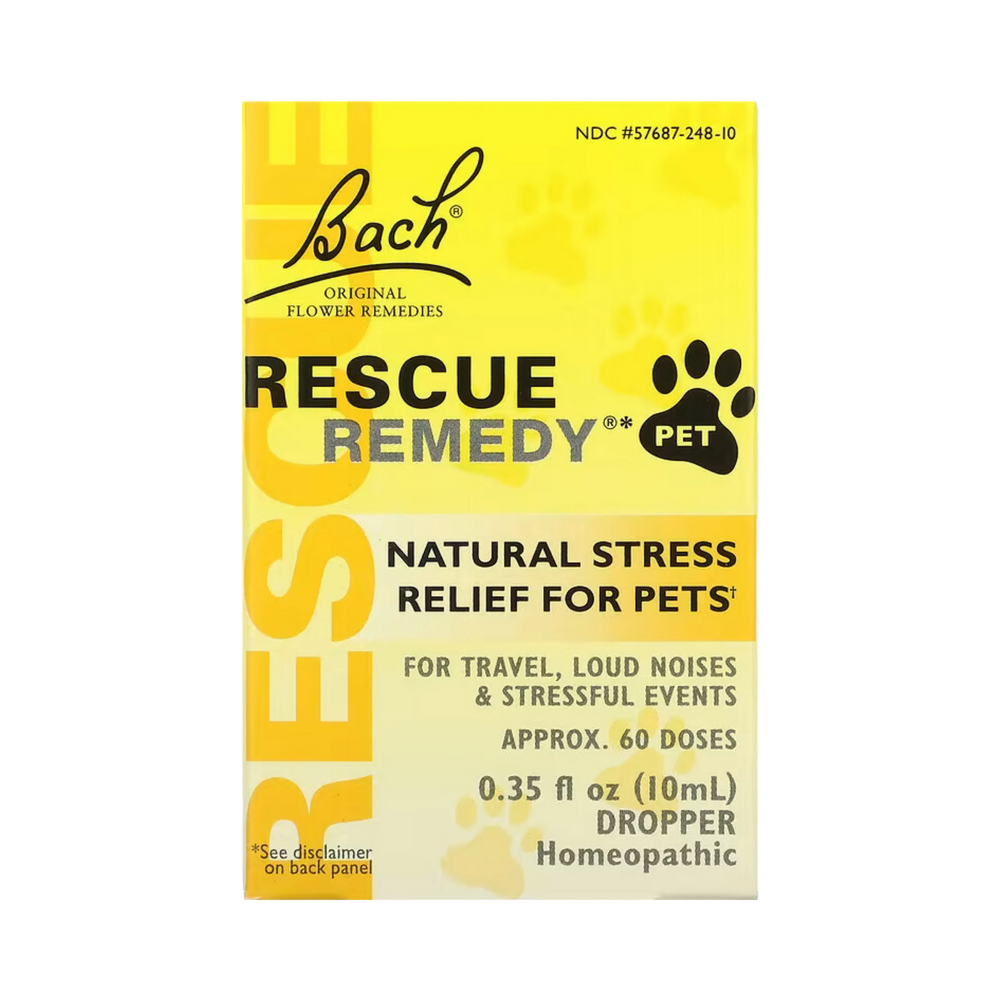 Bach, Original Flower Remedies, Rescue Remedy Pet, Natural Stress Relief, Dropper, 10 Ml
