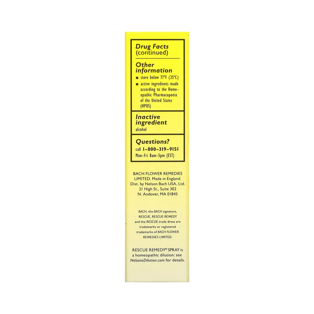 Bach, Original Flower Remedies, Rescue Remedy Spray, 20 ml