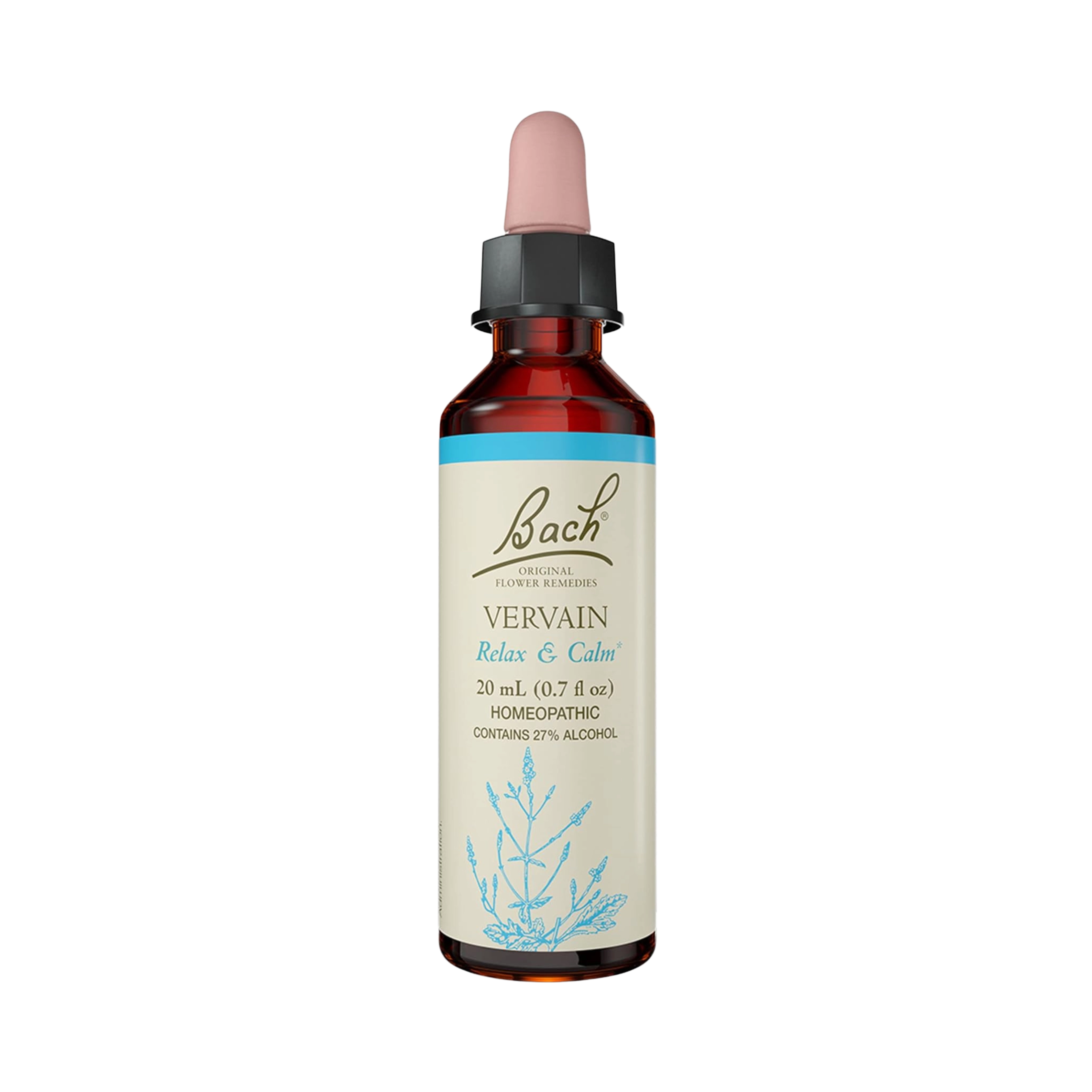 Bach, Original Flower Remedies, Vervain, 20 Ml