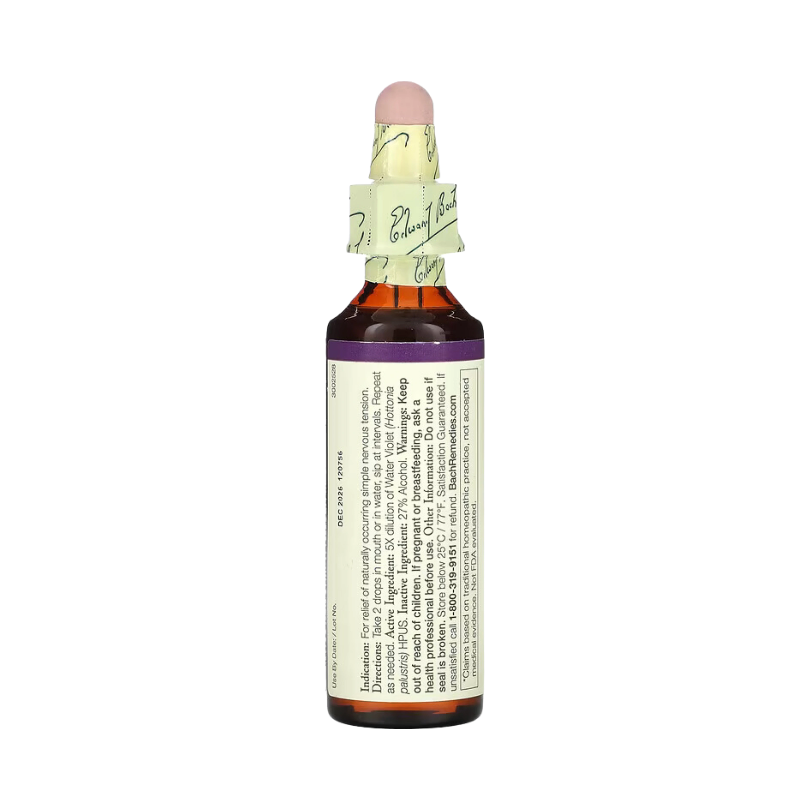 Bach, Original Flower Remedies, Water Violet, 20 Ml
