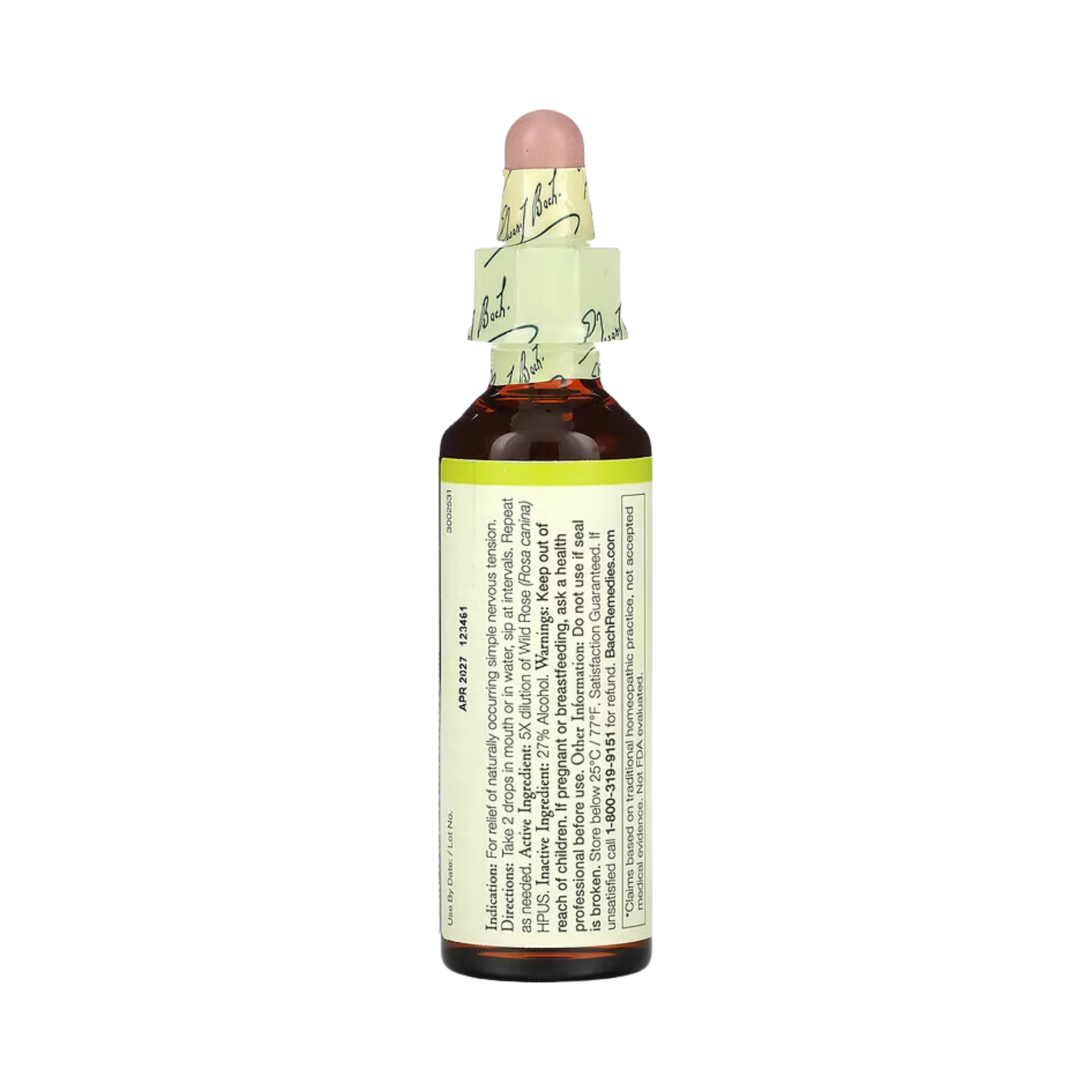 Bach, Original Flower Remedies, Wild Rose, 20 Ml
