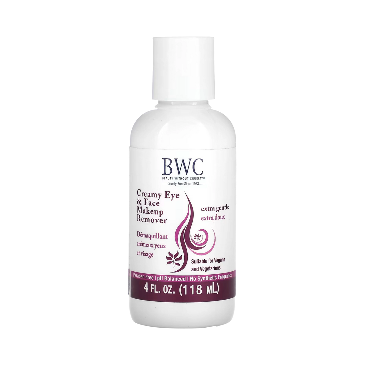 Beauty Without Cruelty, Creamy Eye & Face Makeup Remover, 4 Fl Oz