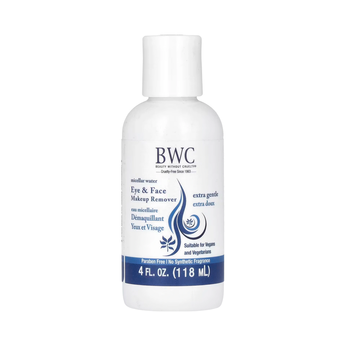 Beauty Without Cruelty, Eye & Face Makeup Remover, Extra Gentle, 4 Fl Oz