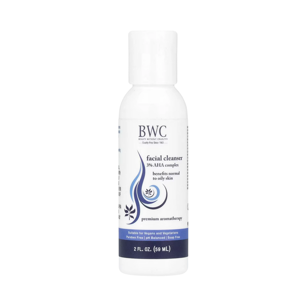 Beauty Without Cruelty, Facial Cleanser, 3% AHA Complex, 2 Fl Oz