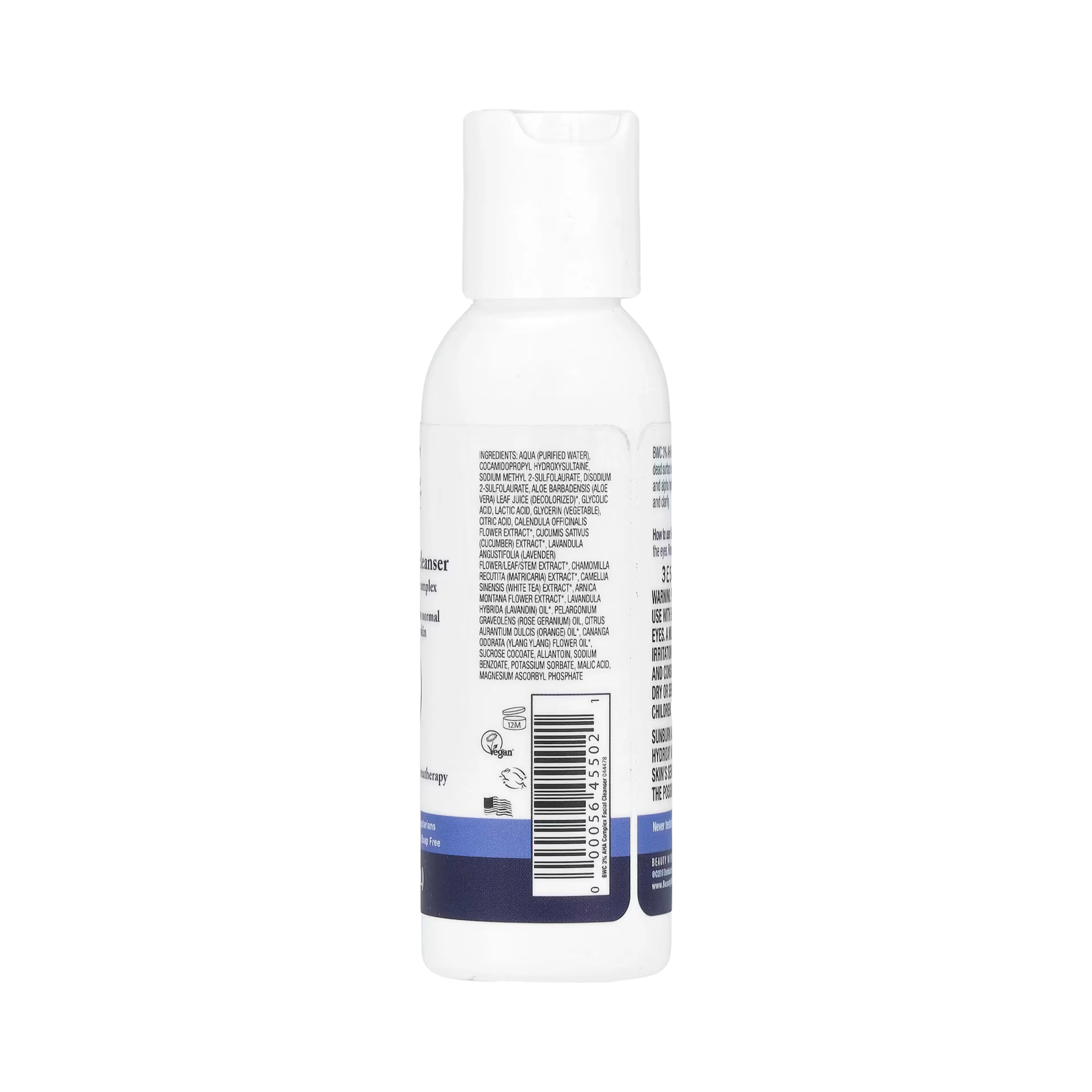 Beauty Without Cruelty, Facial Cleanser, 3% AHA Complex, 2 Fl Oz