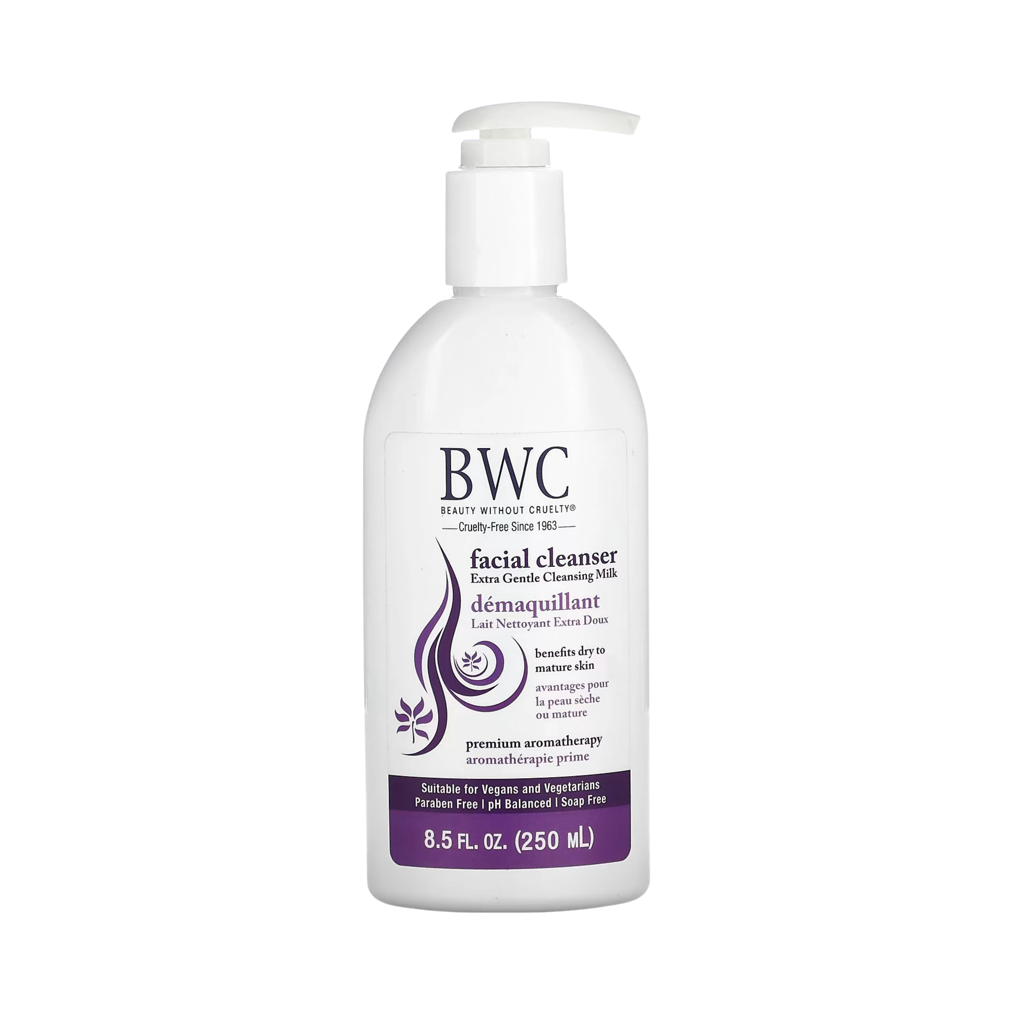 Beauty Without Cruelty, Facial Cleanser, Extra Gentle Cleansing Milk, 8.5 Fl Oz